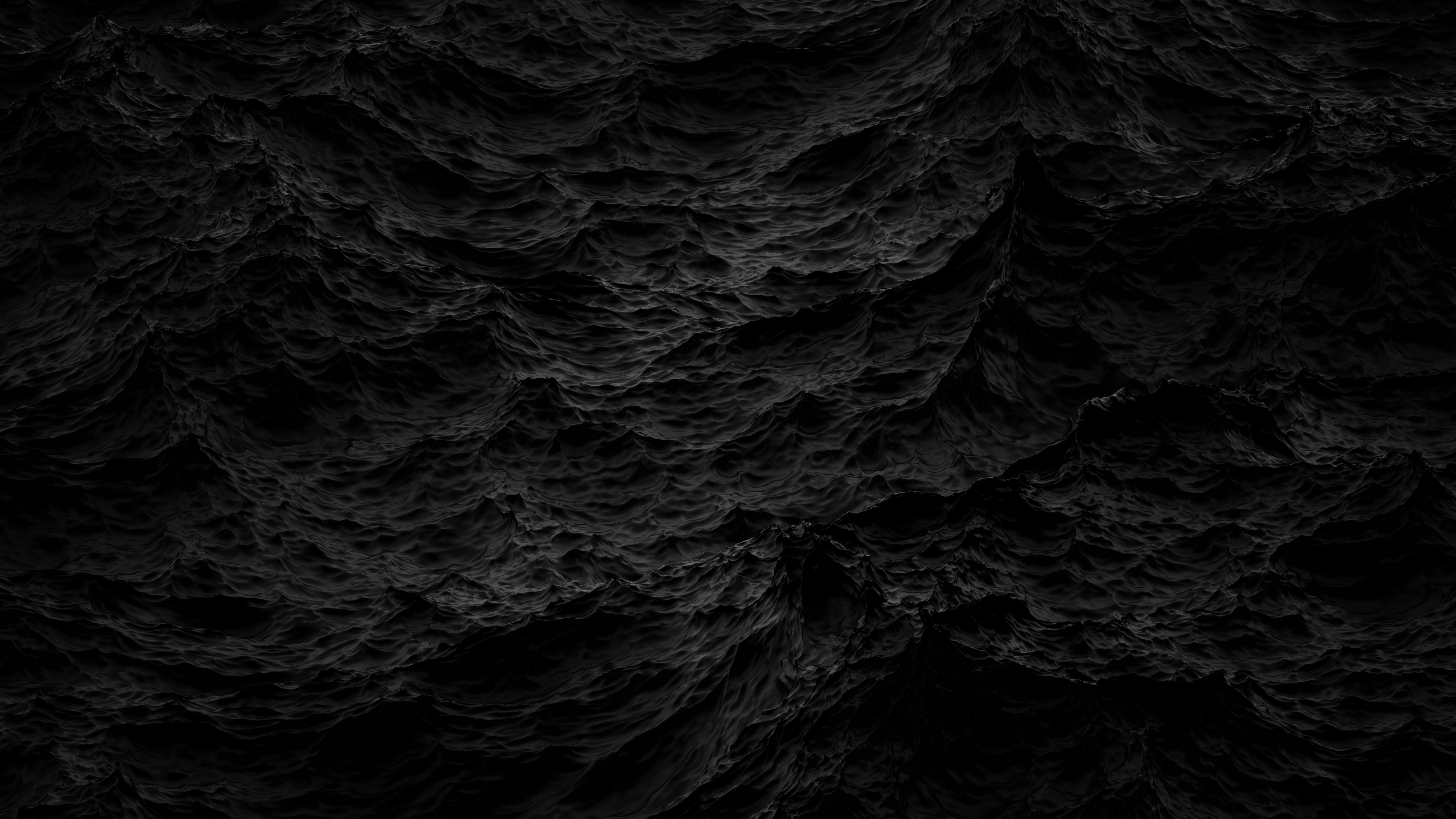 Monochrome waves texture HD Wallpaper