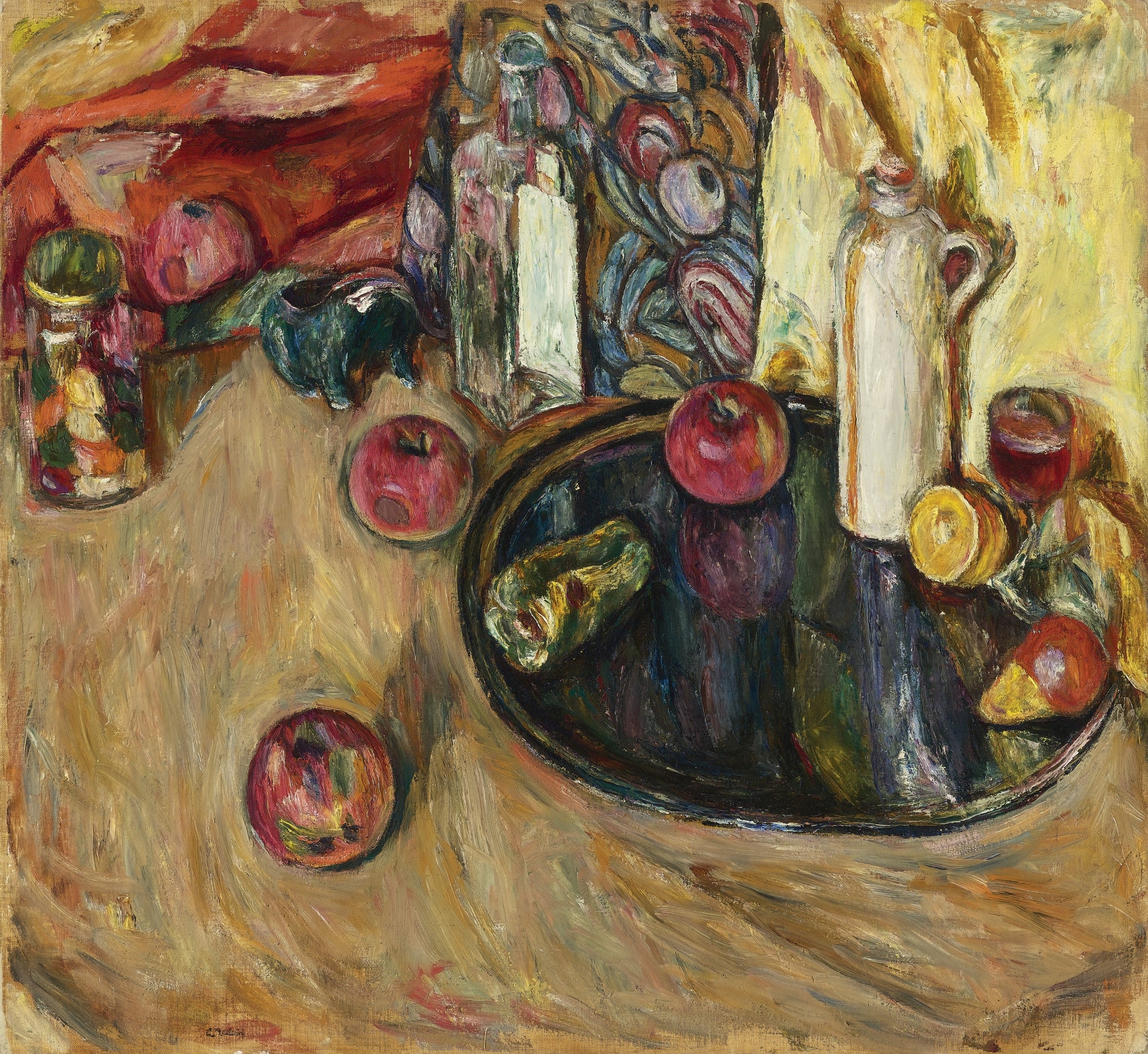 Still life painting by Abraham Manievich HD Wallpaper