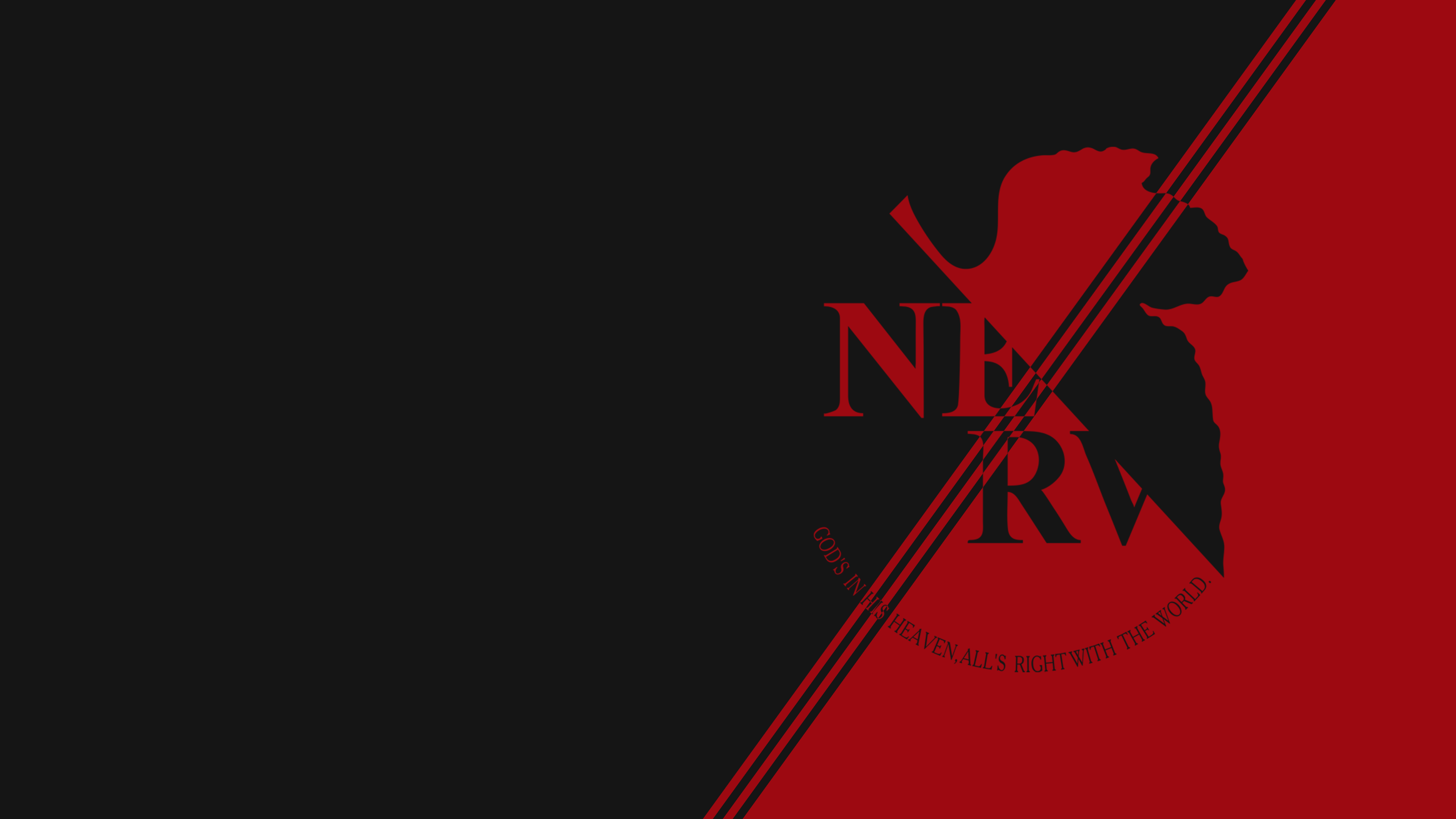 4K NERV logo from Neon Genesis Evangelion HD Wallpaper