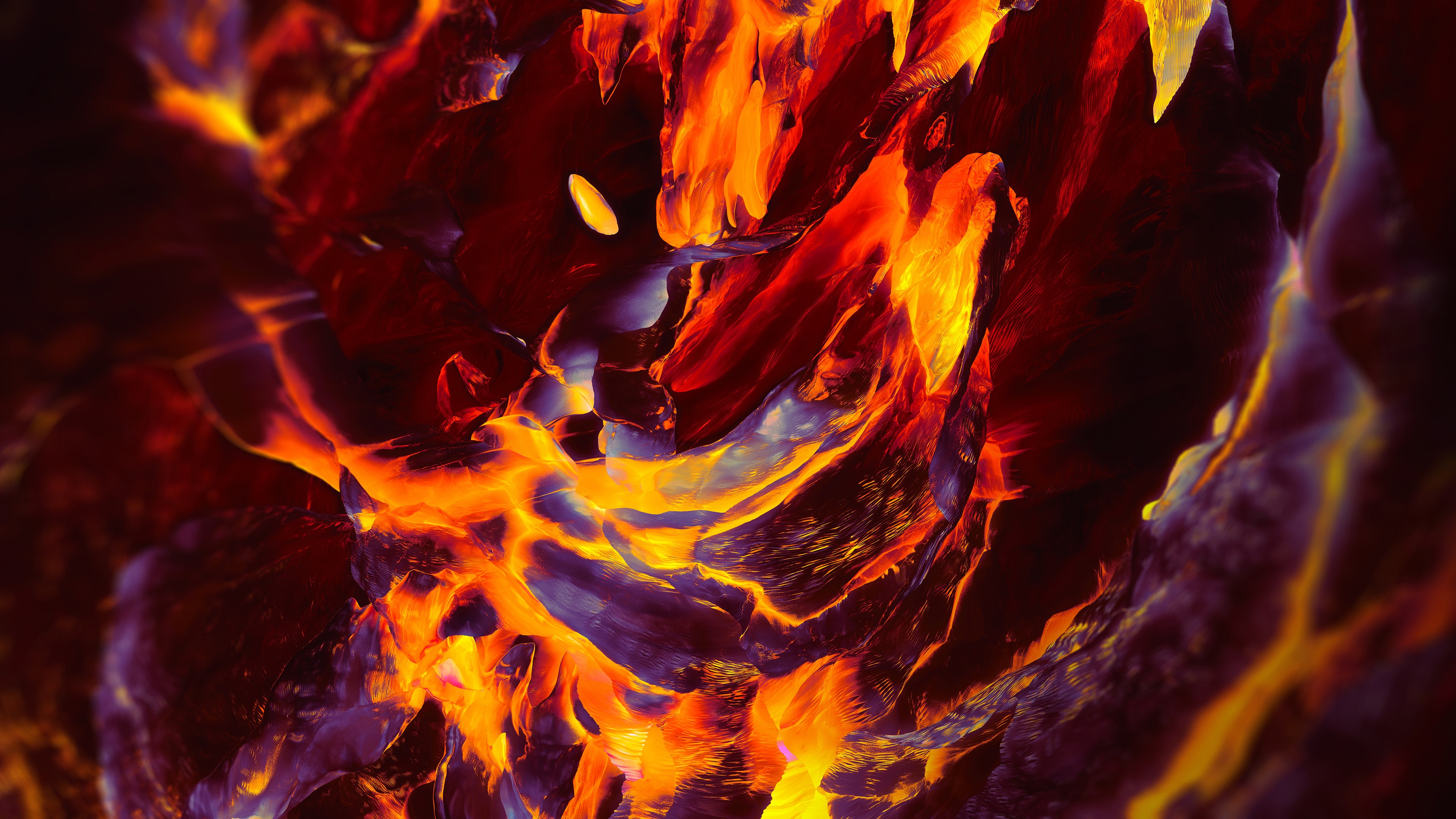 Abstract Lava Flow Digital Art HD Wallpaper