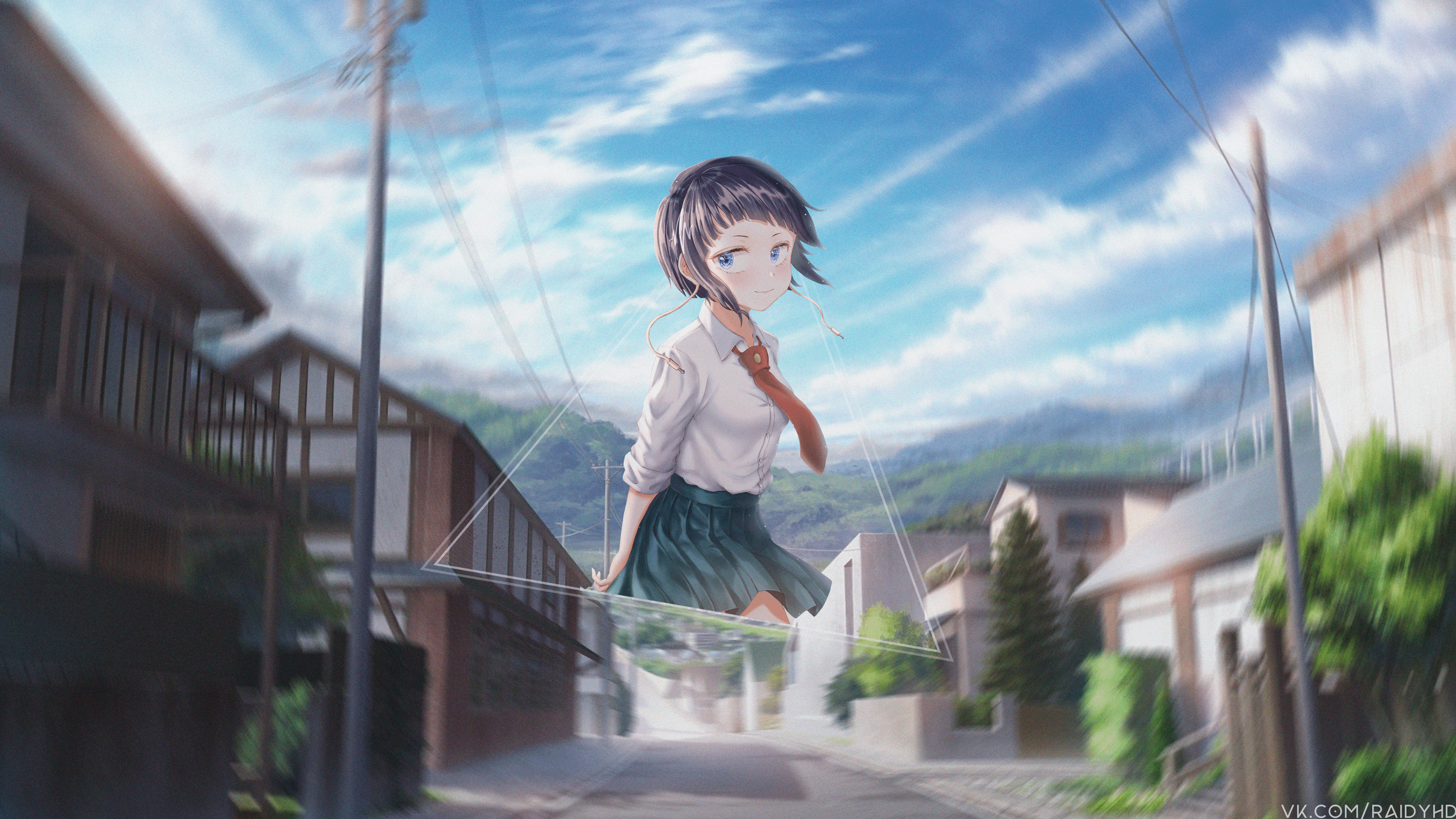 Kyoka Jiro from Boku no Hero Academia in a village HD Wallpaper
