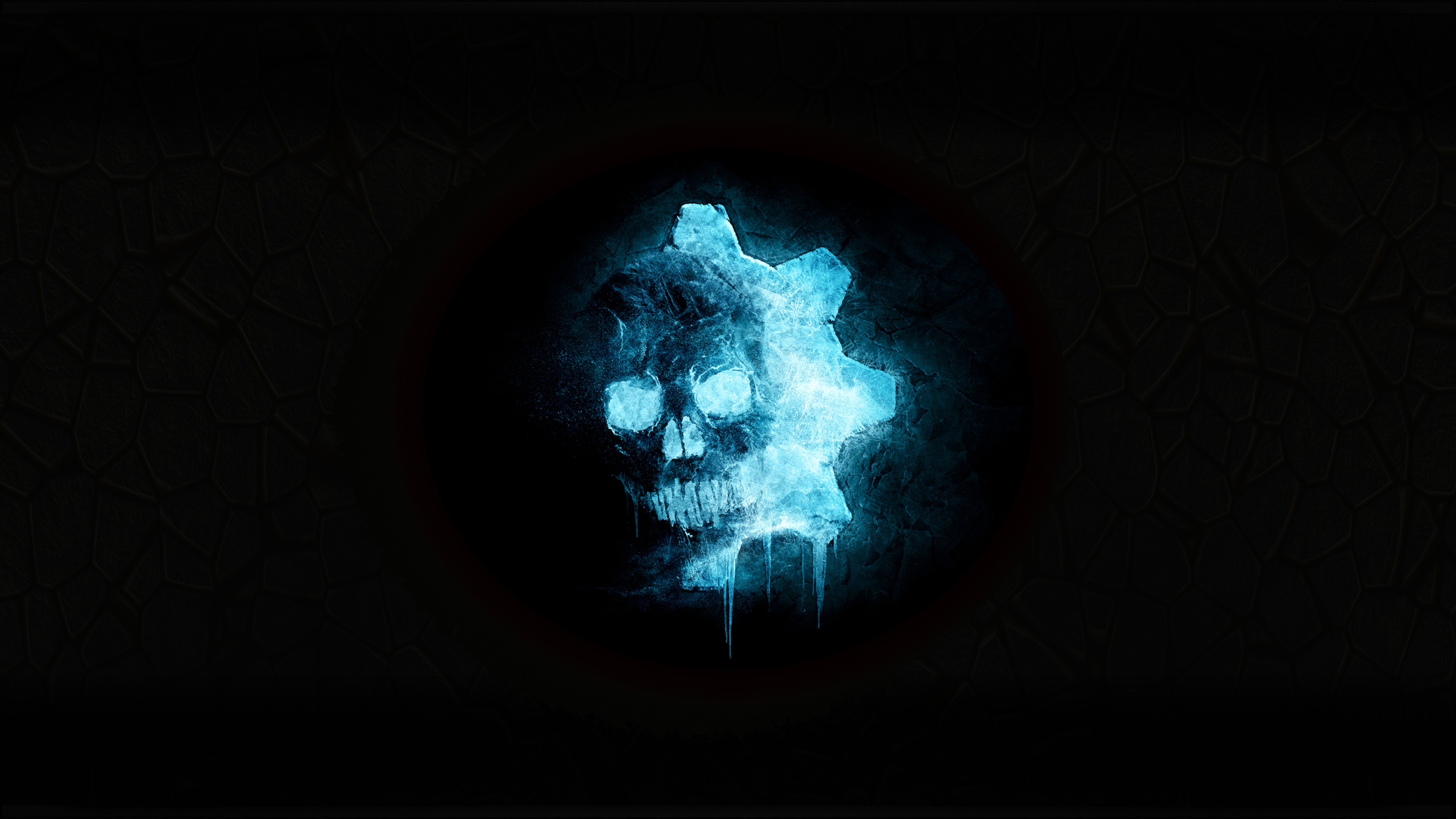 4K Gears of War 5 Skull Logo HD Wallpaper