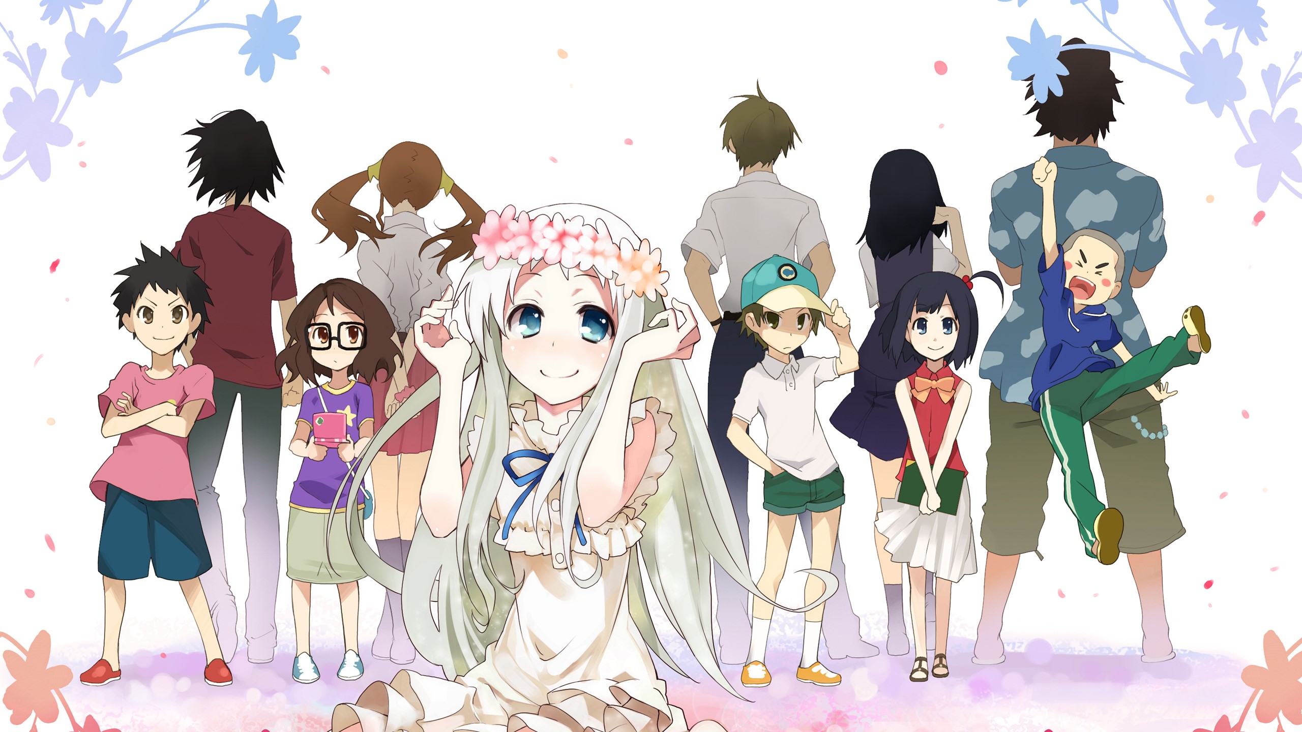 Characters from Anohana: The Flower We Saw That Day HD Wallpaper