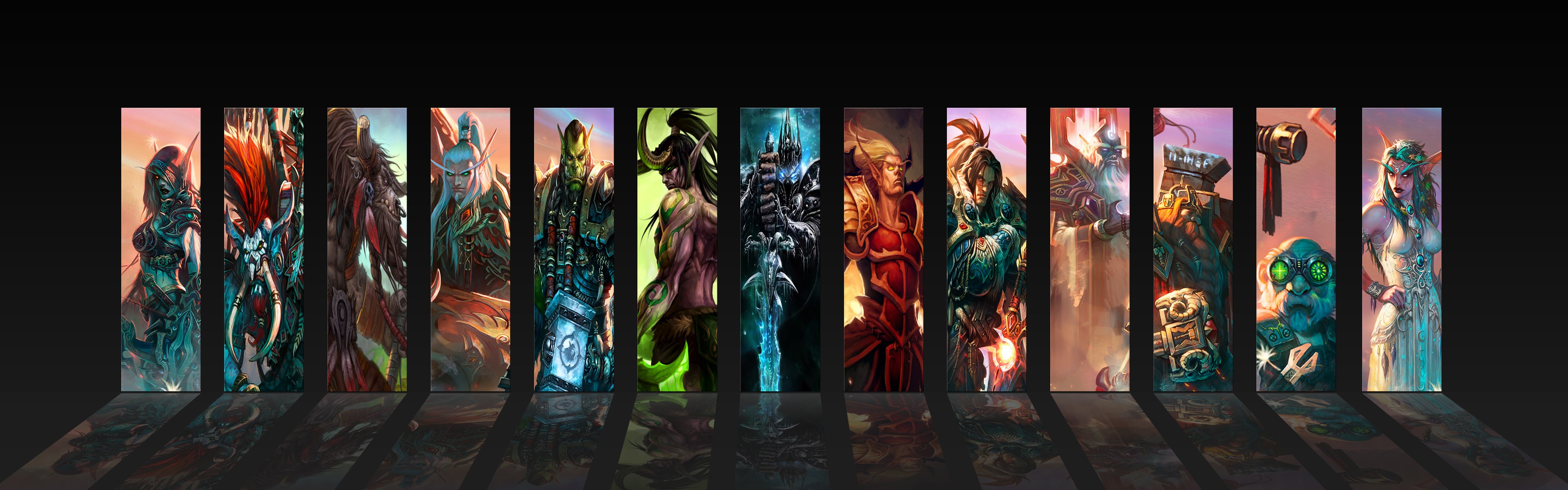 World of Warcraft Characters Collage 4K HD Wallpaper