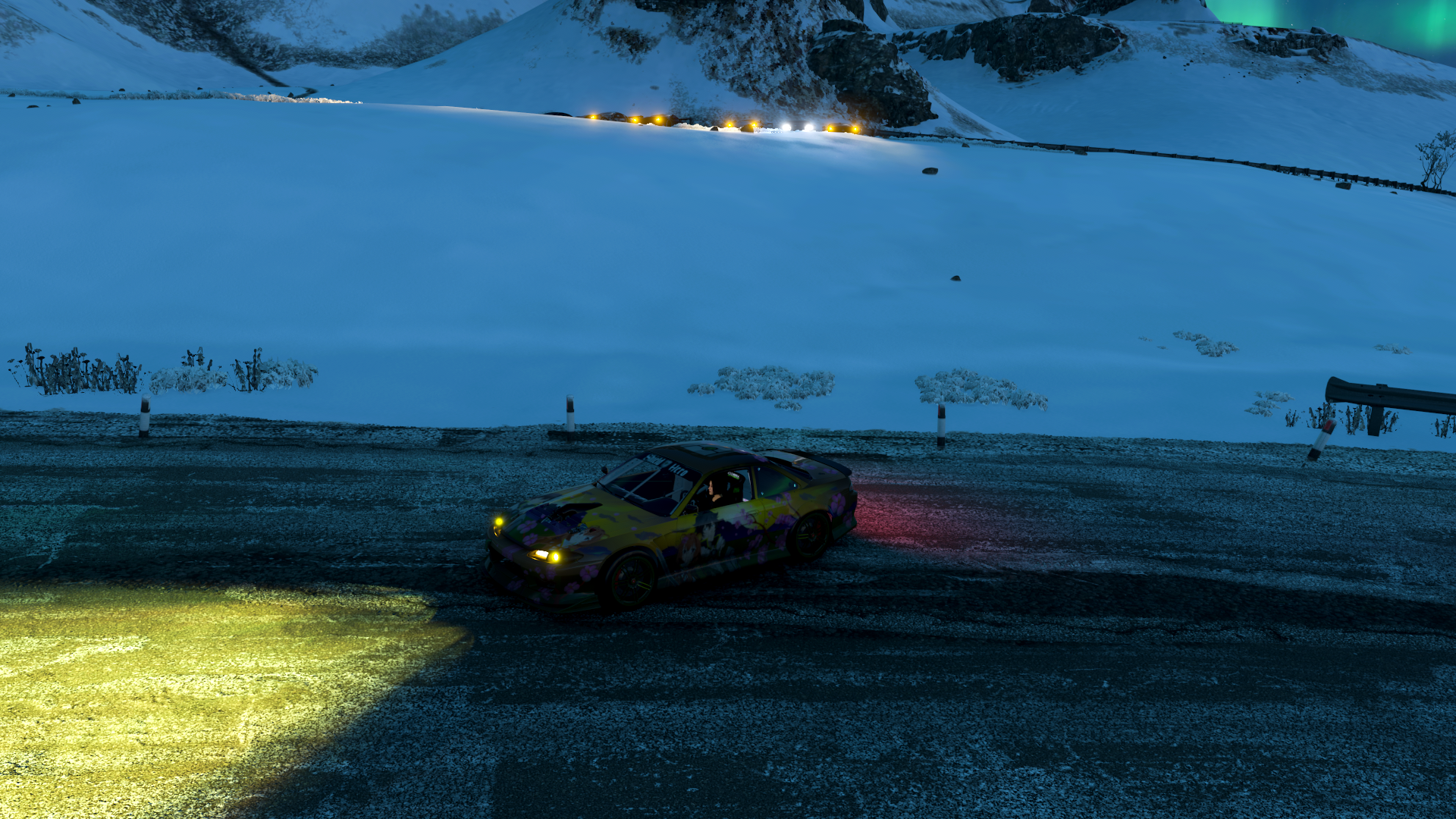 Nissan 240SX with Itasha livery in Forza Horizon 4 HD Wallpaper