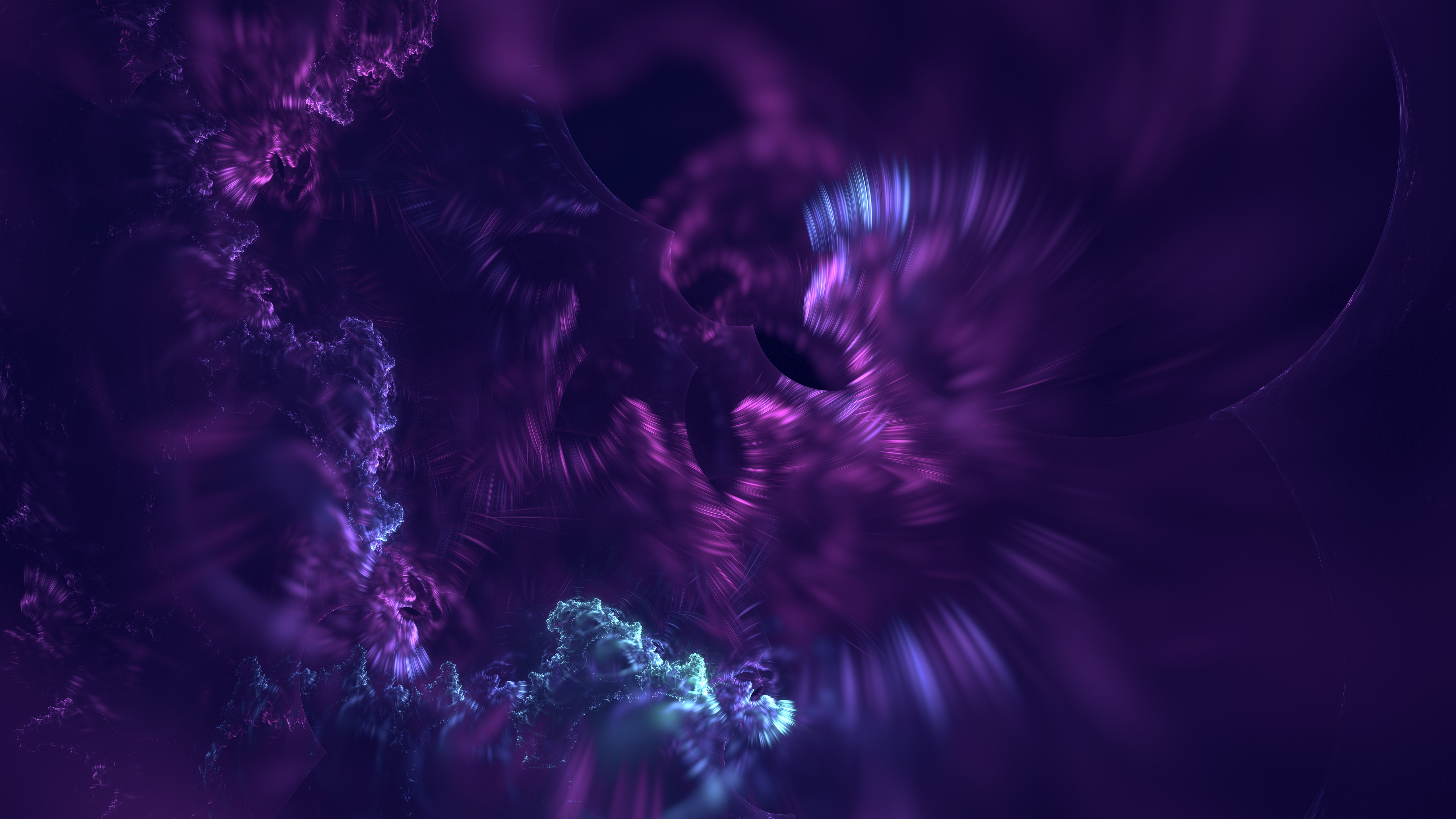 Abstract purple wavy lines 4K HD Wallpaper