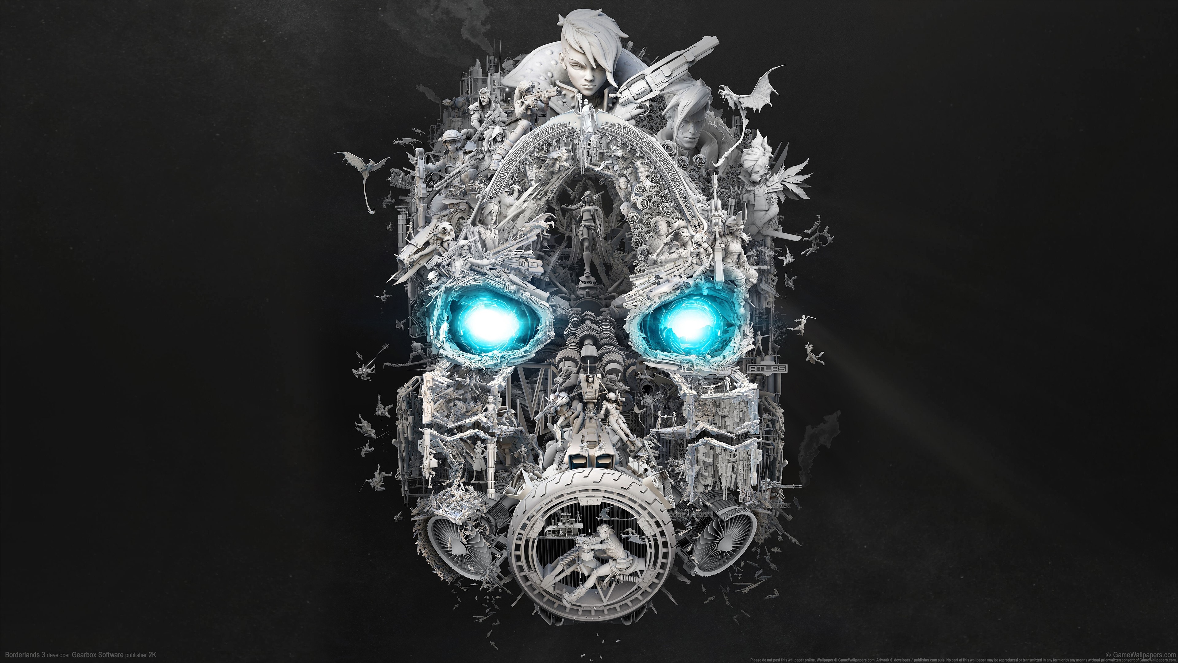 4K Borderlands 3 Psycho Mask Video Game Art HD Wallpaper