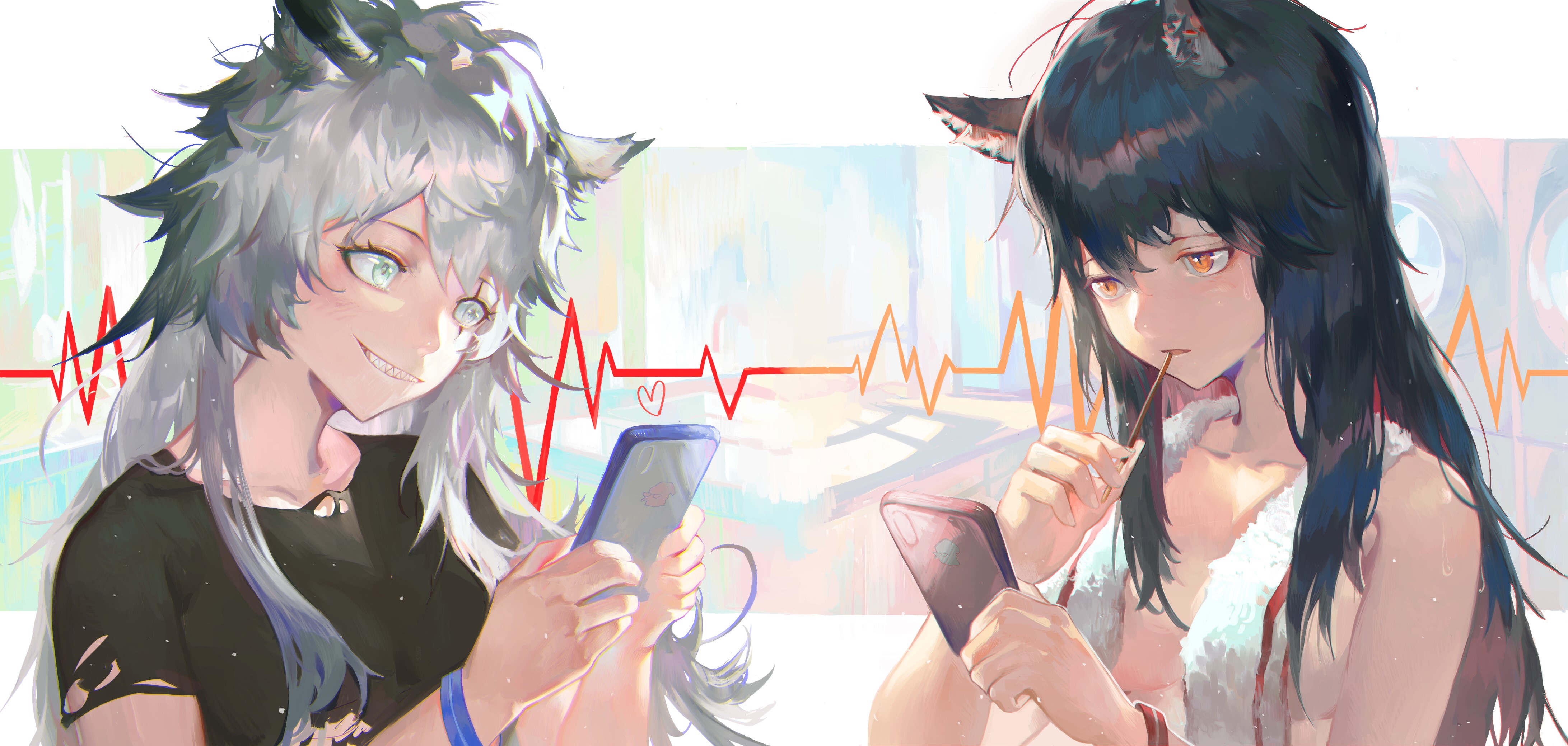 Lappland and Texas from Arknights HD Wallpaper