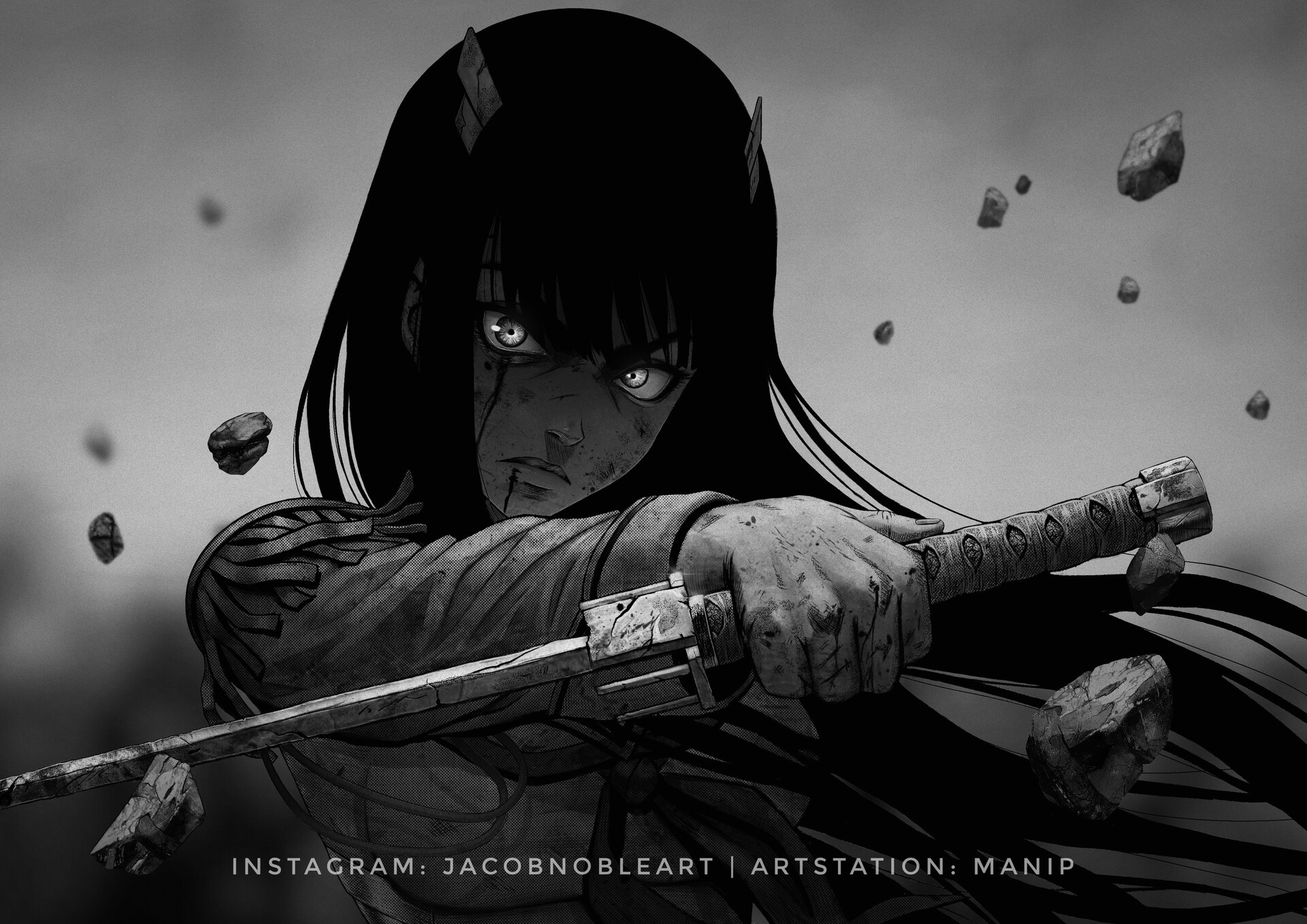 Kiryuin Satsuki from Kill la Kill with Katana HD Wallpaper