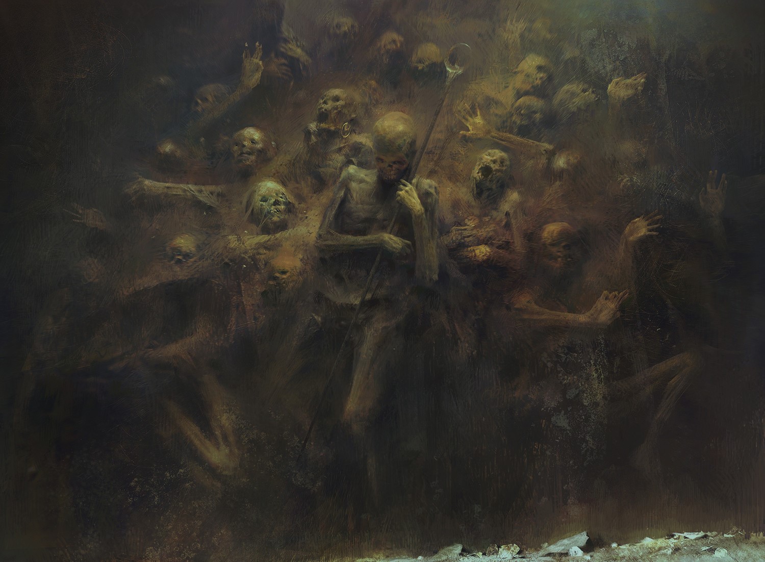 Artwork by Piotr Jabłoński, dark fantasy HD Wallpaper