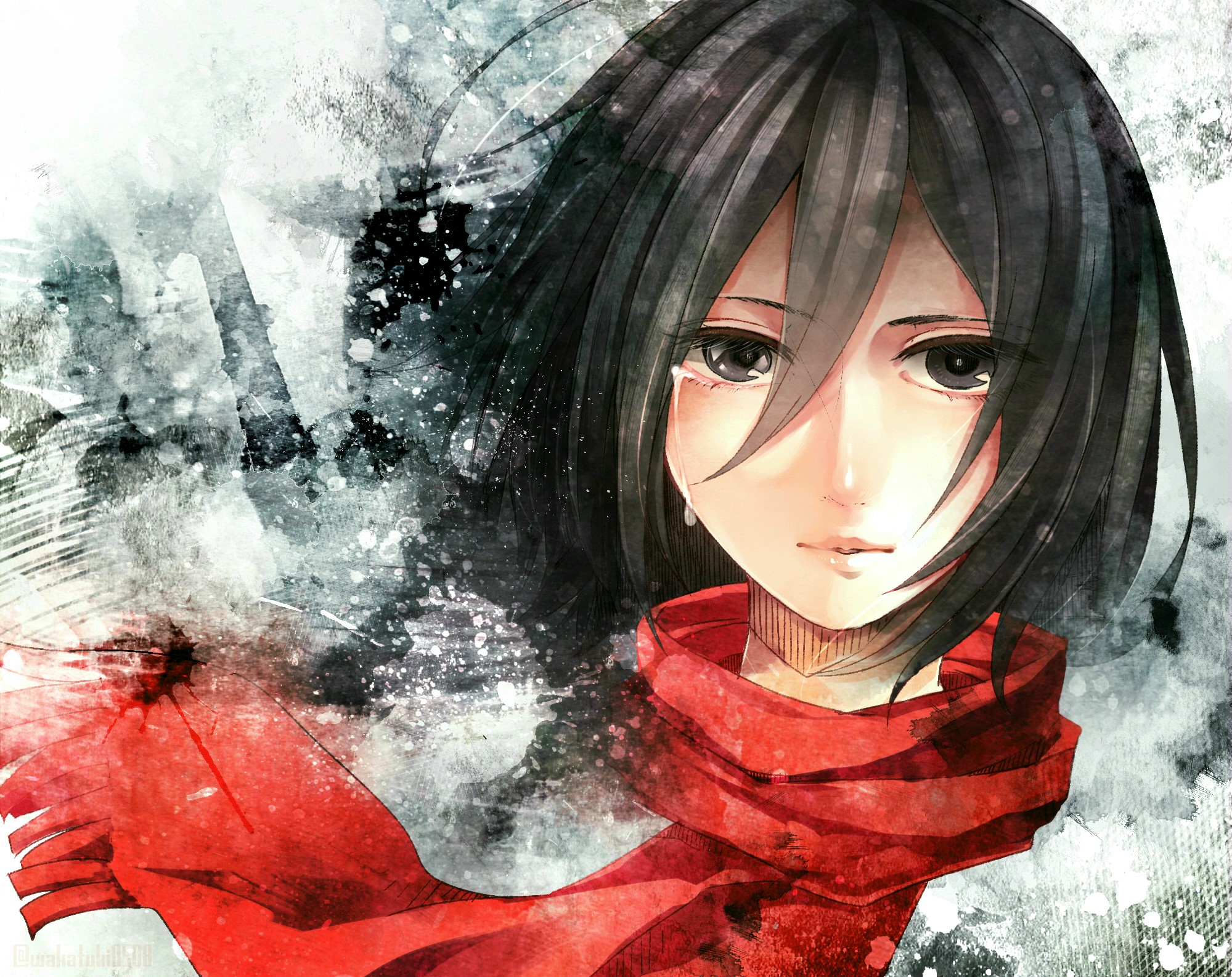 Mikasa Ackerman from Shingeki no Kyojin HD Wallpaper