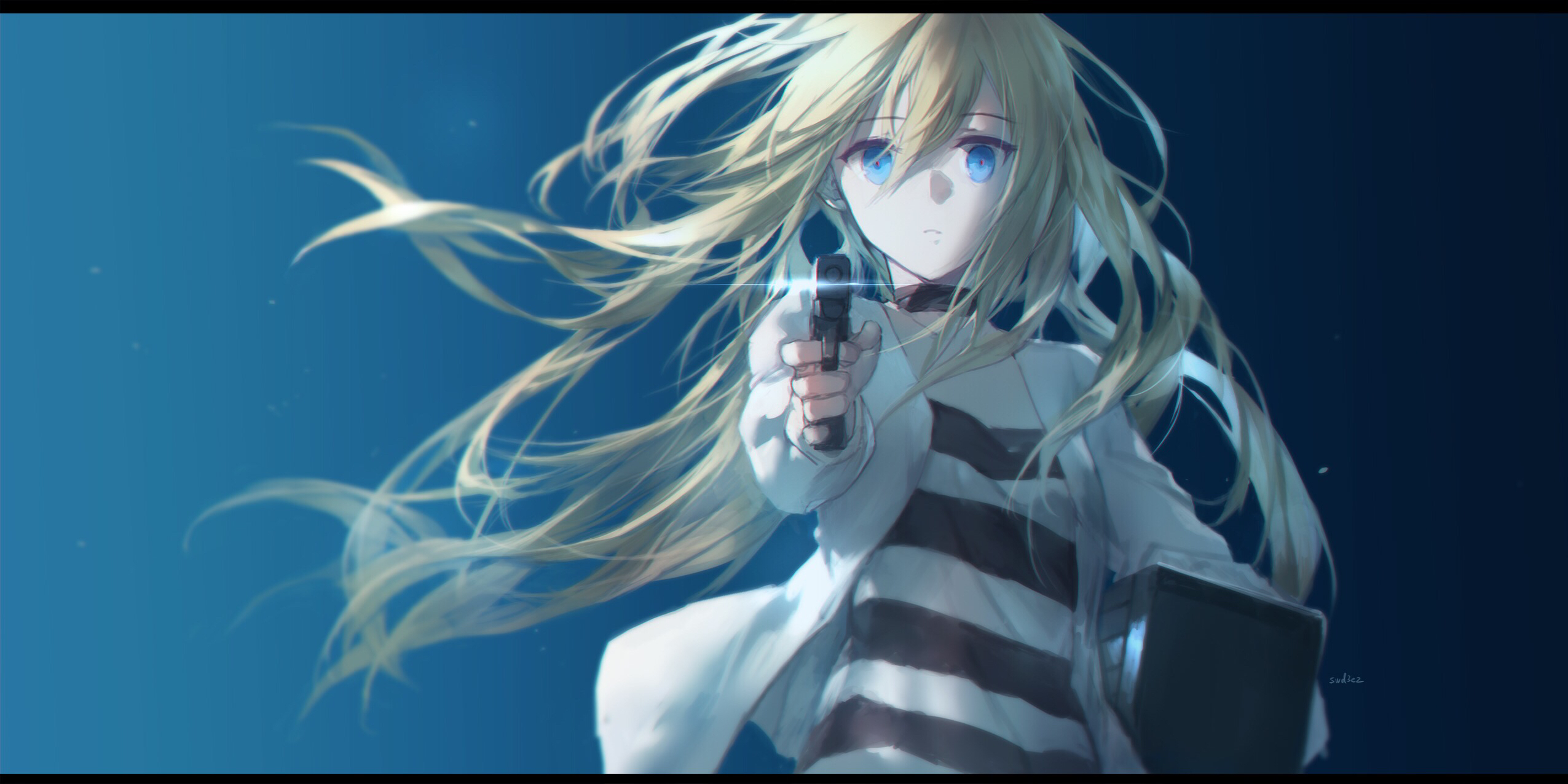Rachel Gardner with pistol from Angels of Death HD Wallpaper
