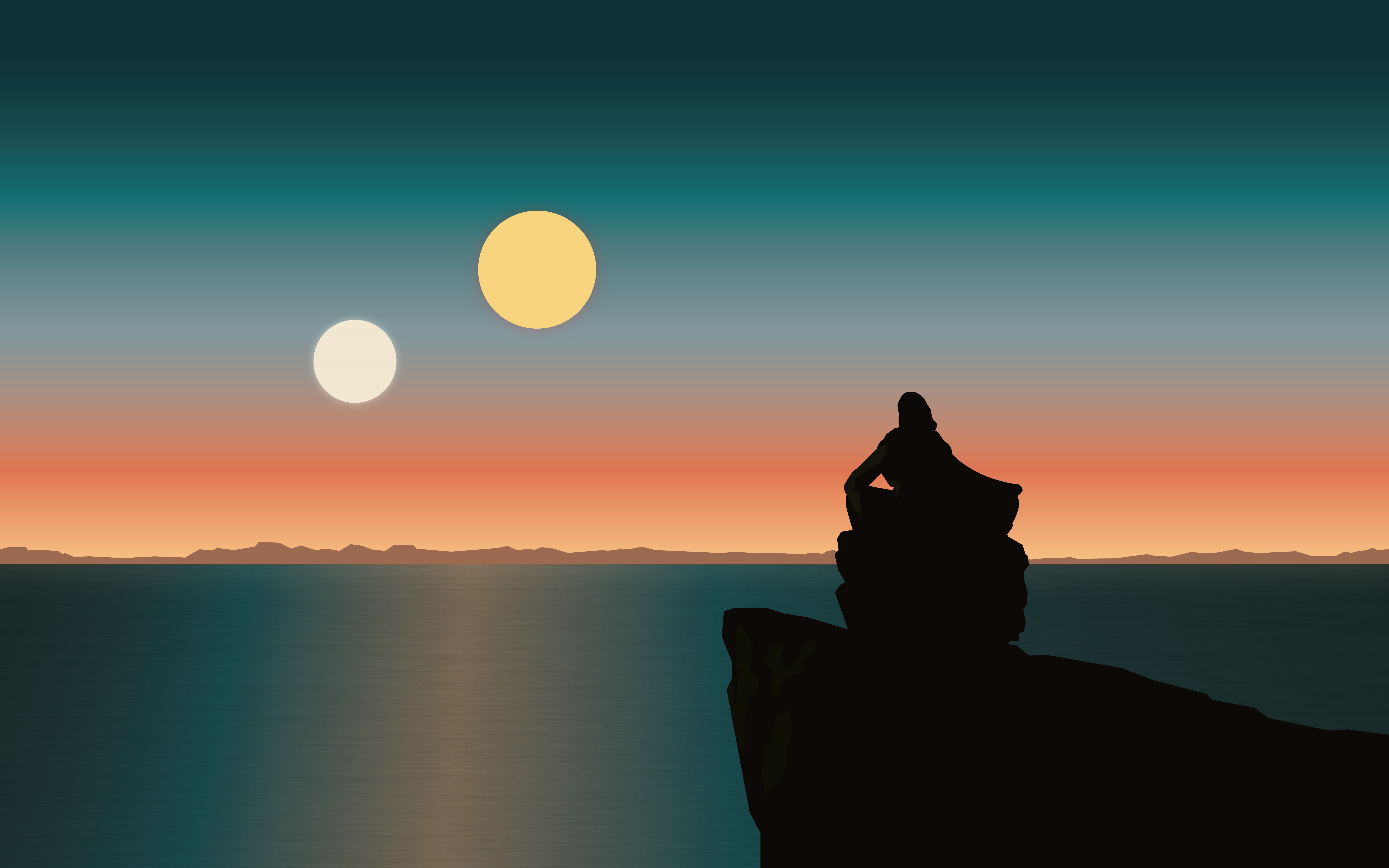 Luke Skywalker from Star Wars on Tatooine HD Wallpaper