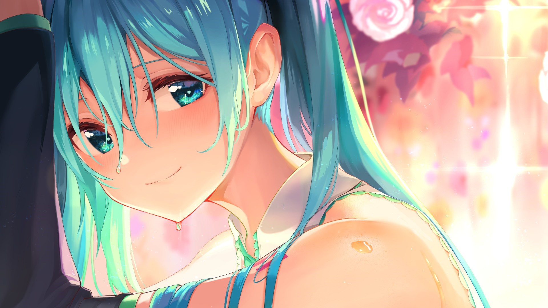 Hatsune Miku from Vocaloid HD Wallpaper