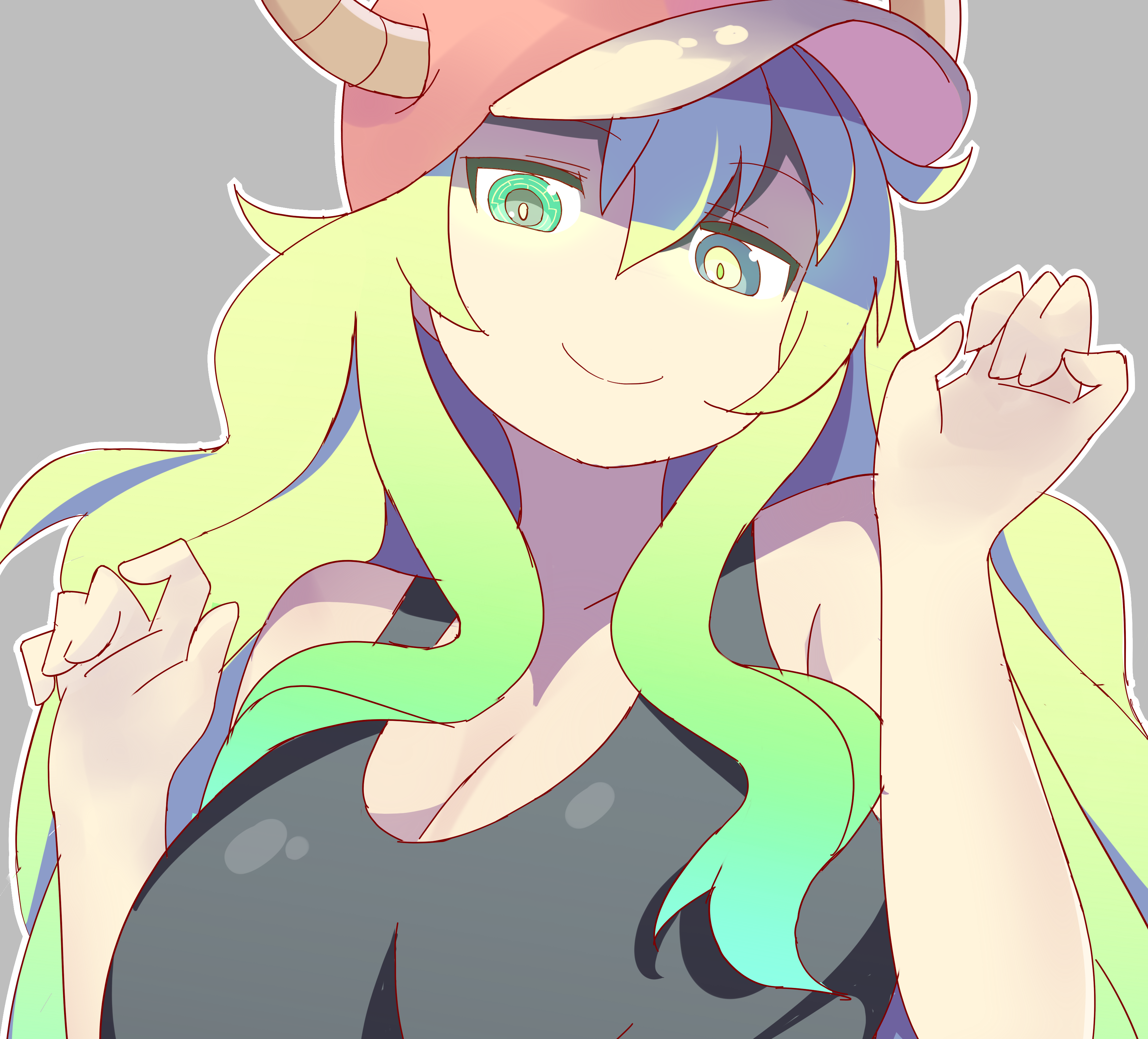 Lucoa from Kobayashi-san Chi no Maid Dragon HD Wallpaper