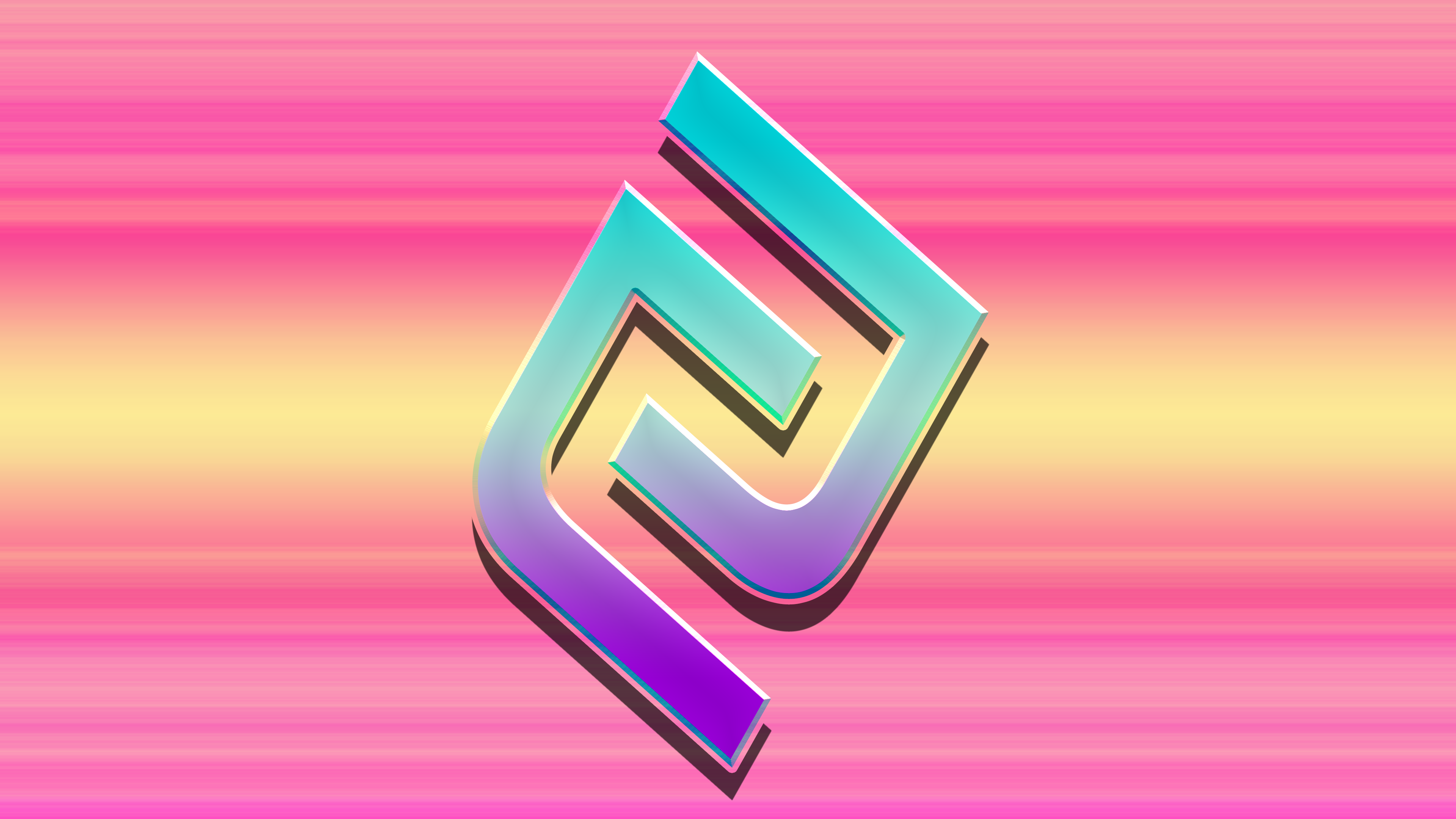 Abstract symbol with gradient background HD Wallpaper