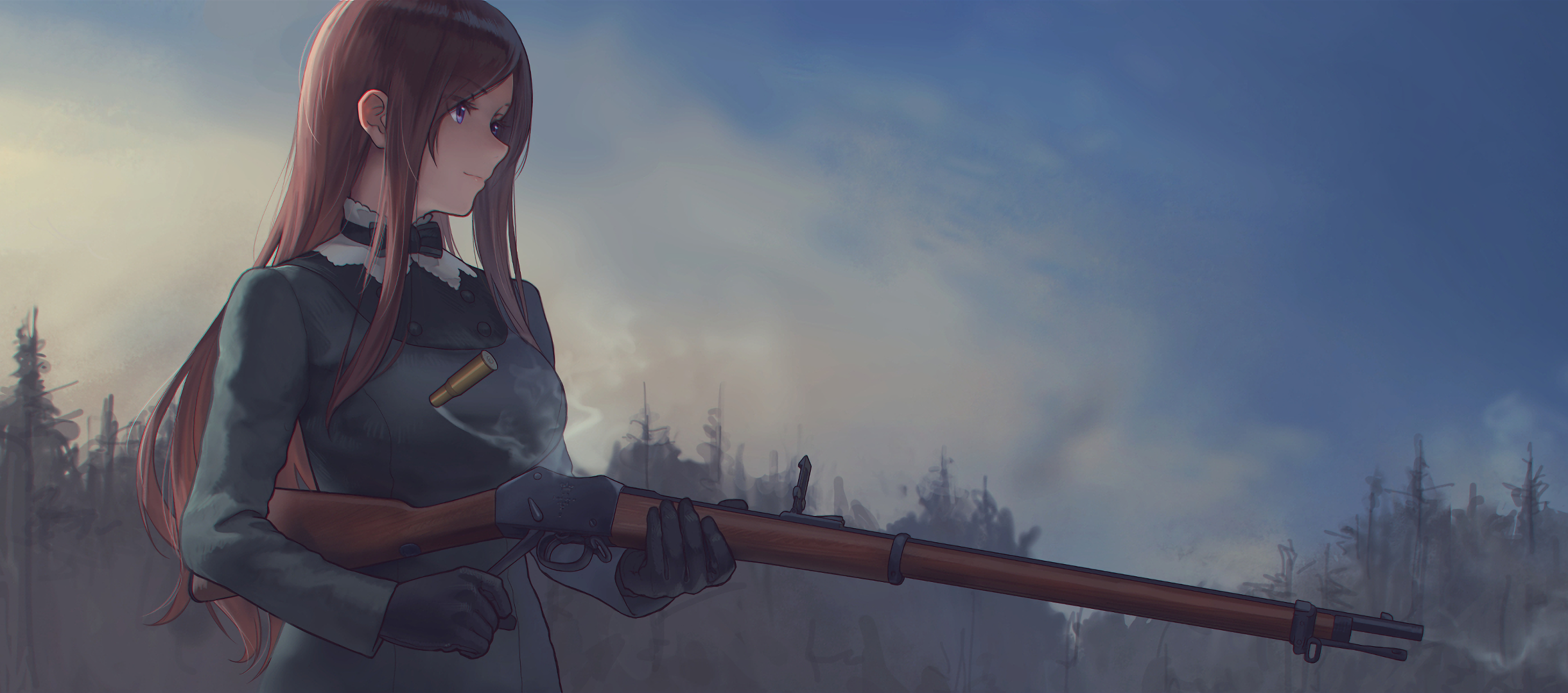 Dorothy from Princess Principal holding a rifle HD Wallpaper