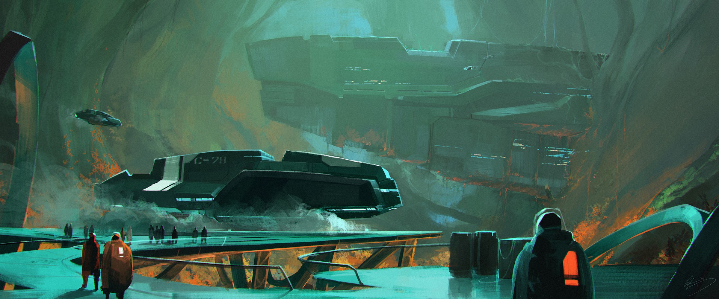 Science fiction artwork by Lap Pun Cheung HD Wallpaper