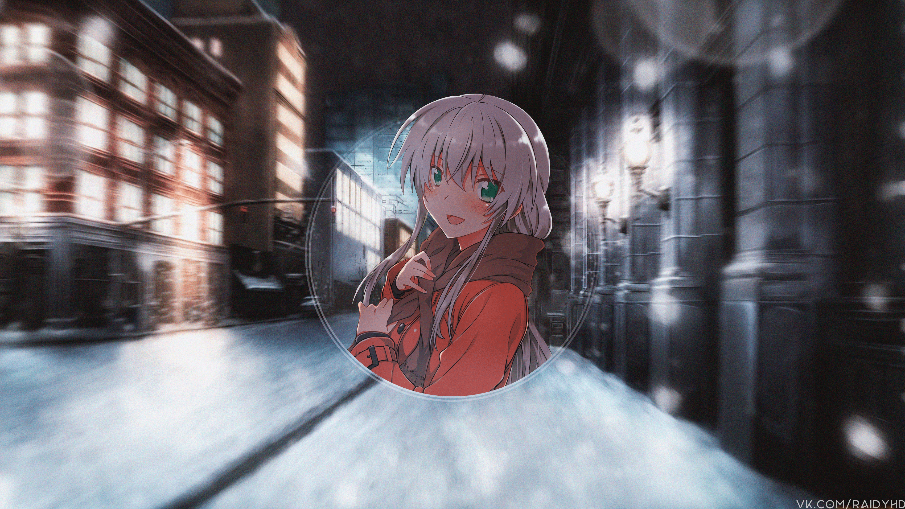 Nyaruko from Nyaruko: Crawling with Love! in snow HD Wallpaper