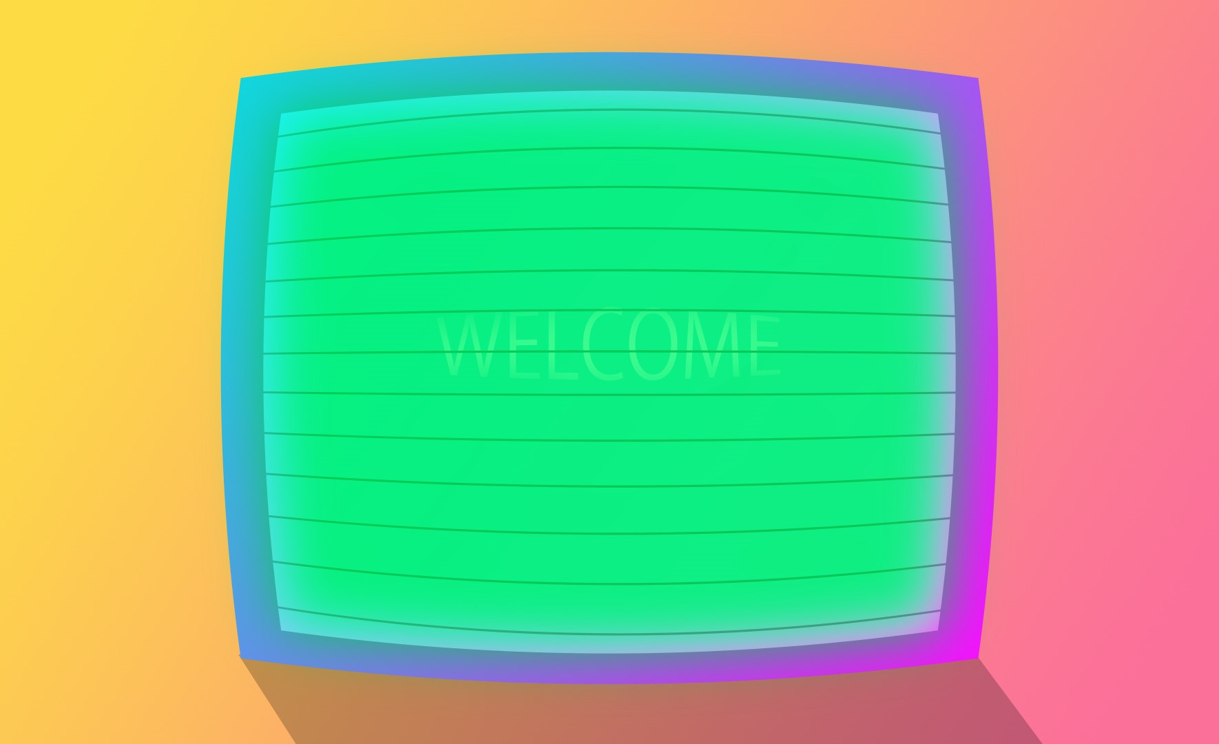 Welcome sign with colorful background HD Wallpaper