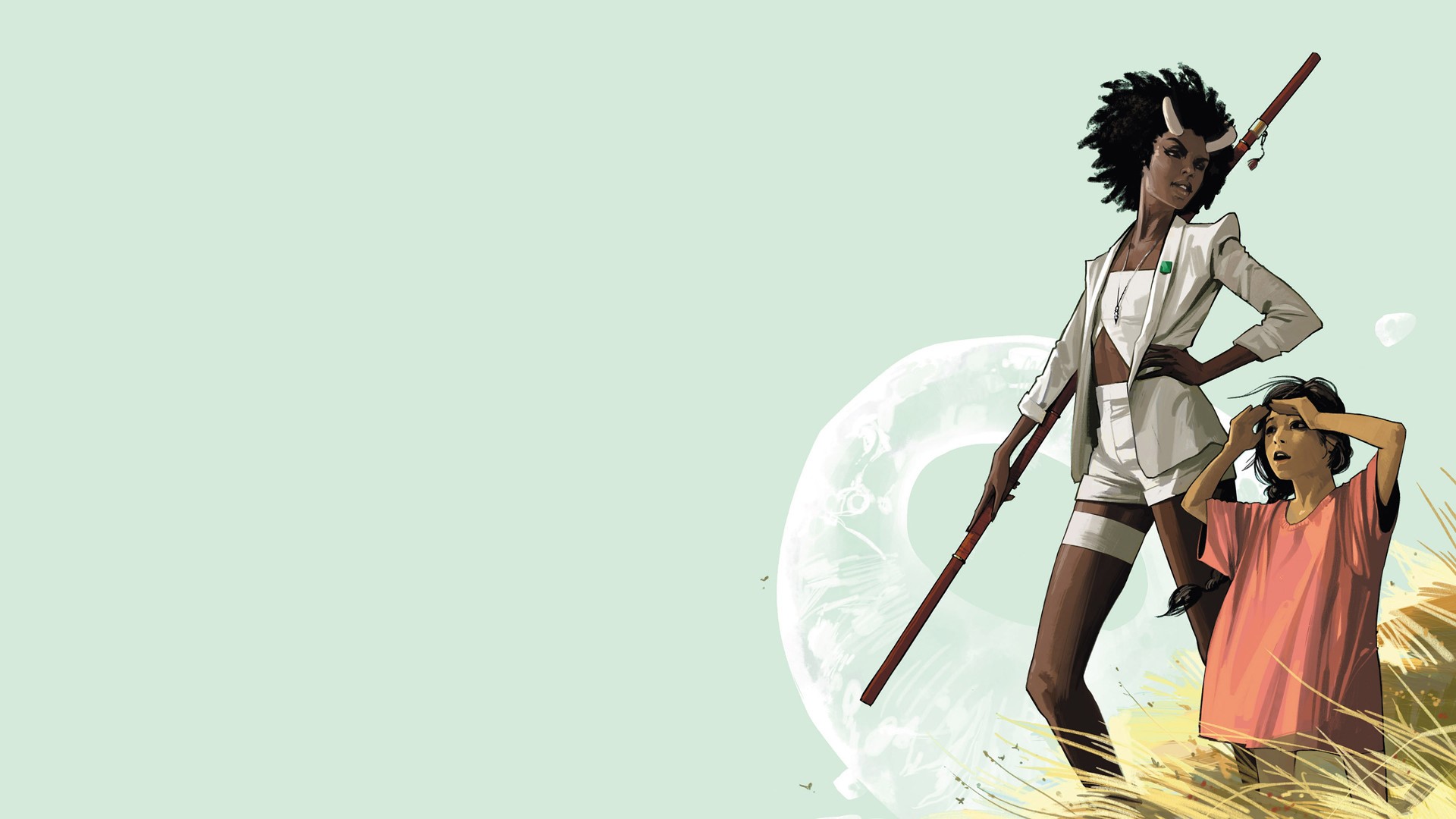 Gwendolyn and Hazel from Saga HD Wallpaper