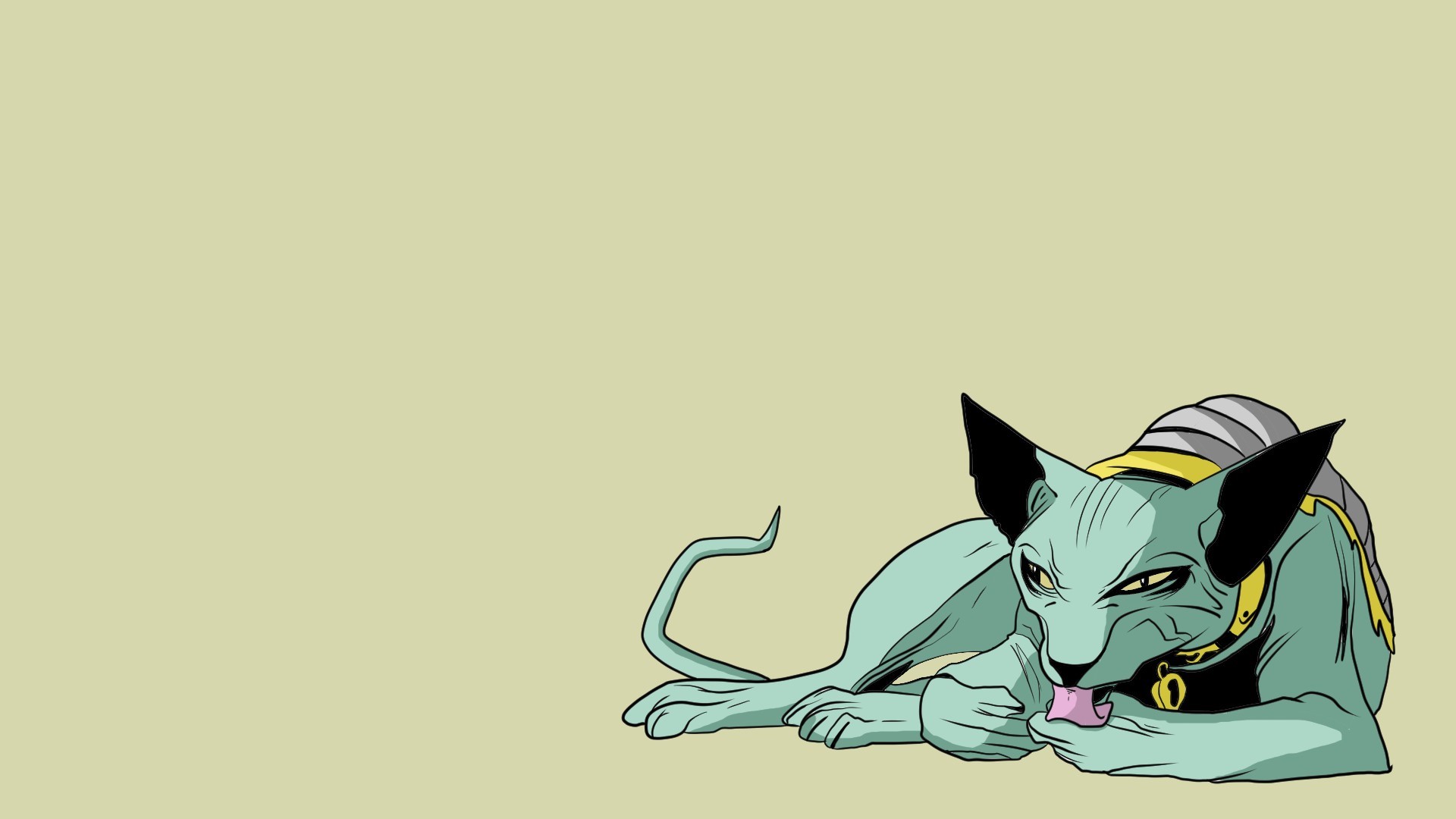 Beerus from Dragon Ball Lying Down HD Wallpaper