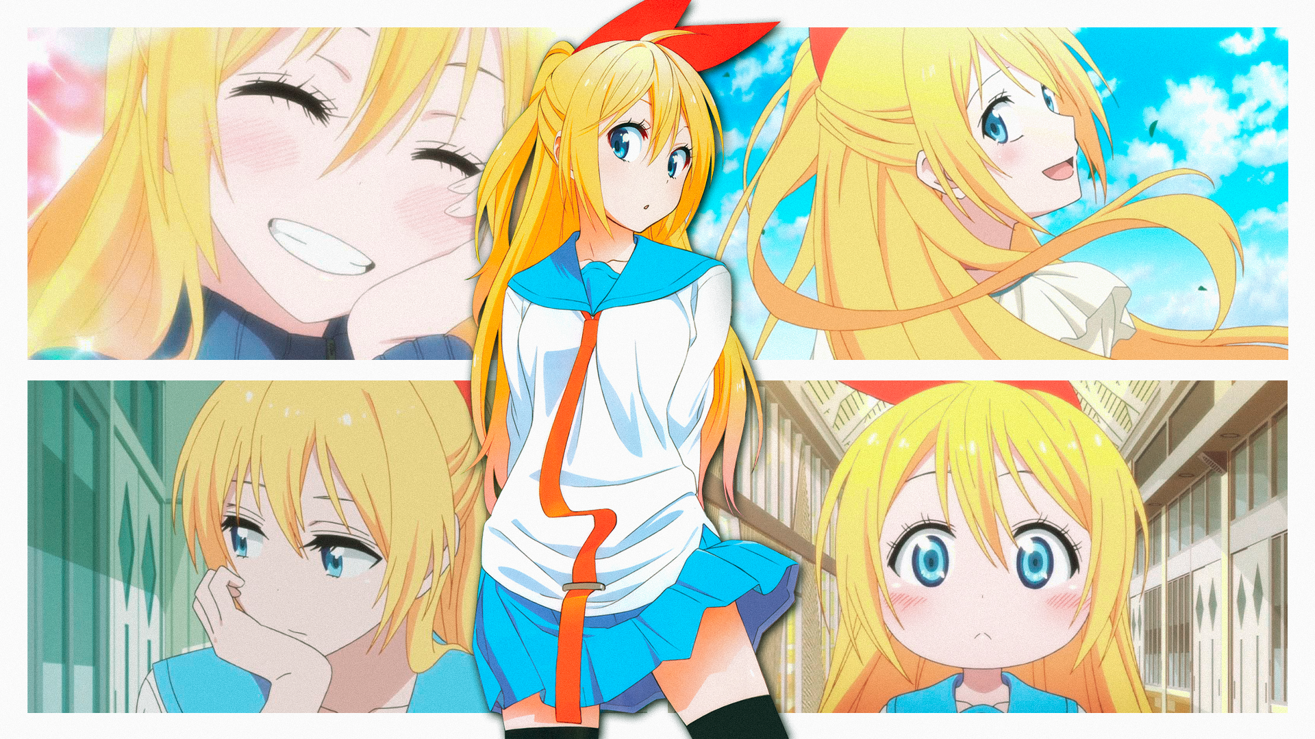 Chitoge Kirisaki from Nisekoi collage HD Wallpaper
