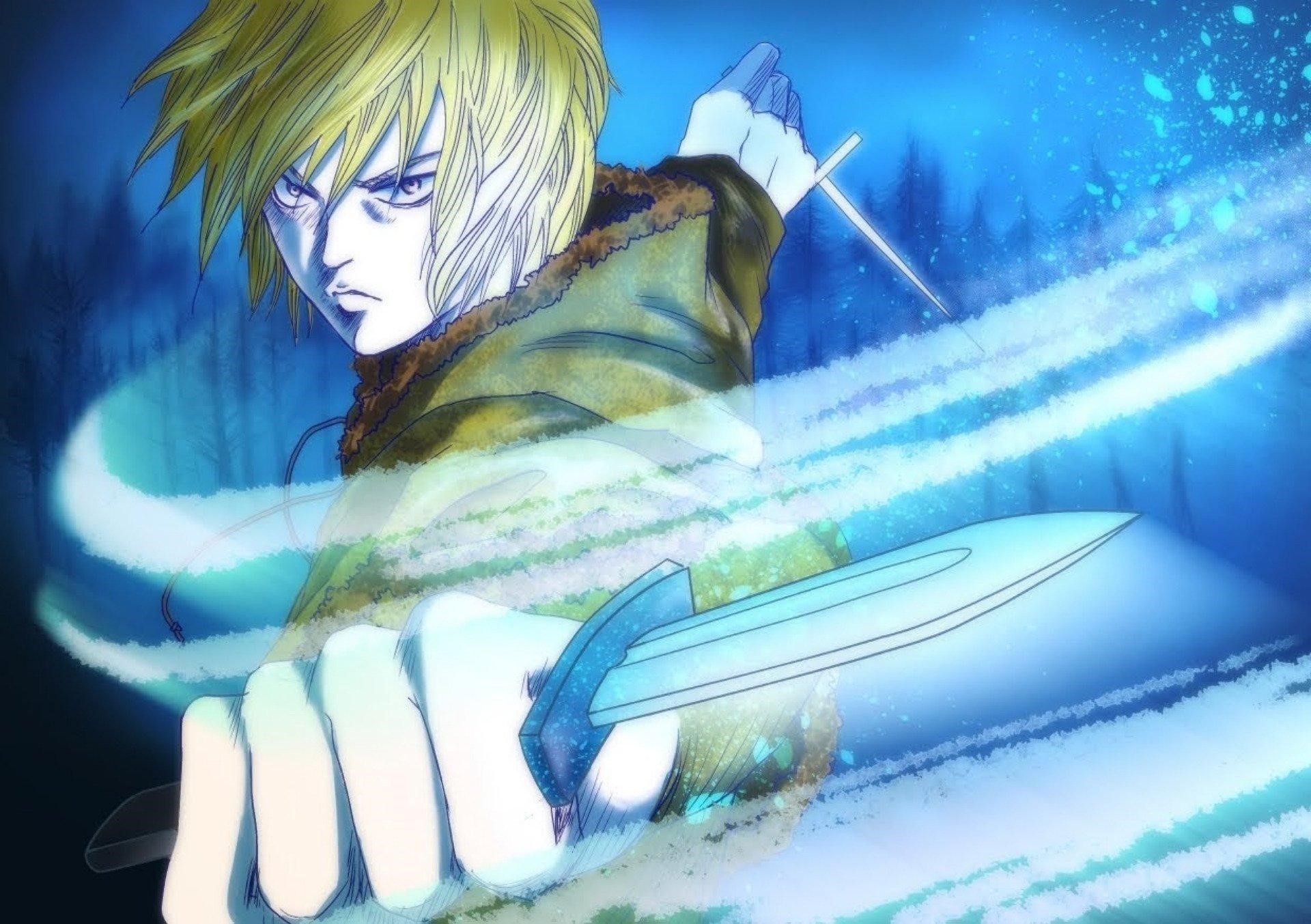 Thorfinn from Vinland Saga with a knife HD Wallpaper
