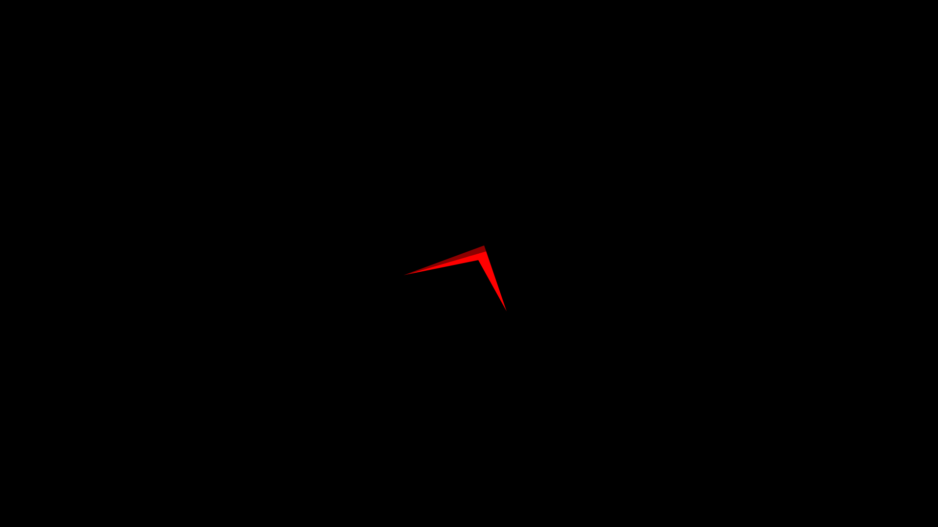 Abstract red shape on black background HD Wallpaper