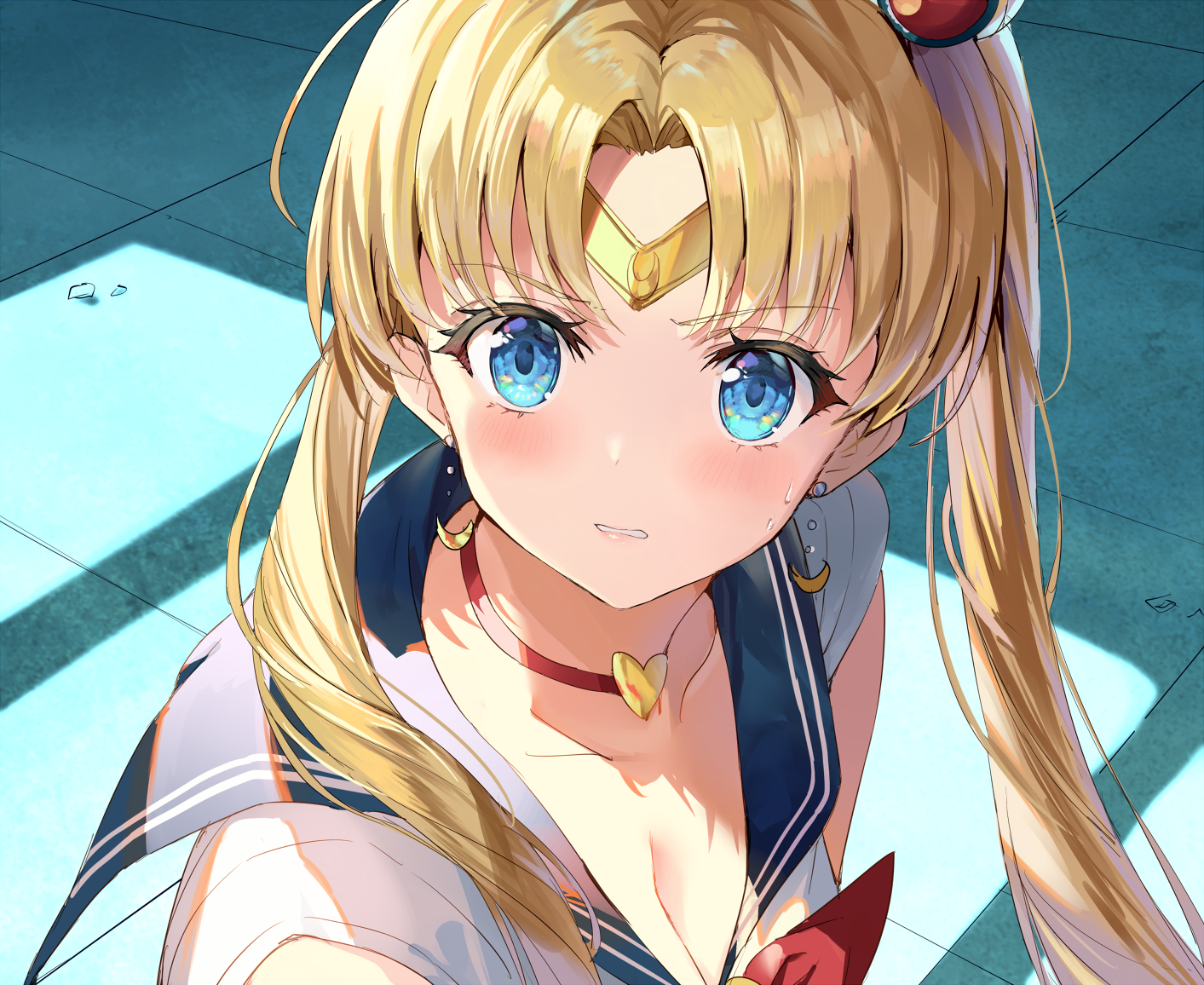 Sailor Moon Tsukino Usagi Anime Portrait HD Wallpaper
