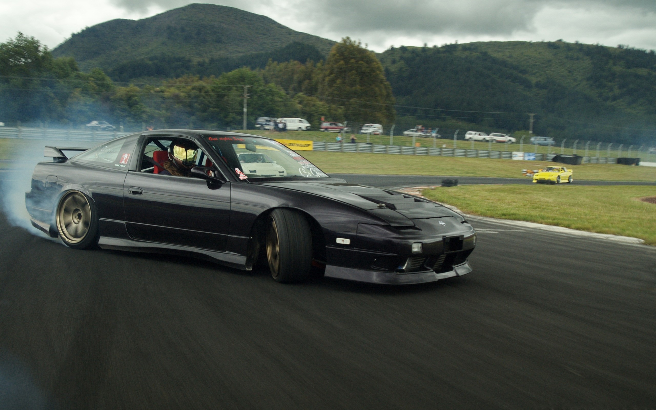 Nissan 200SX S13 Drifting on Track HD Wallpaper