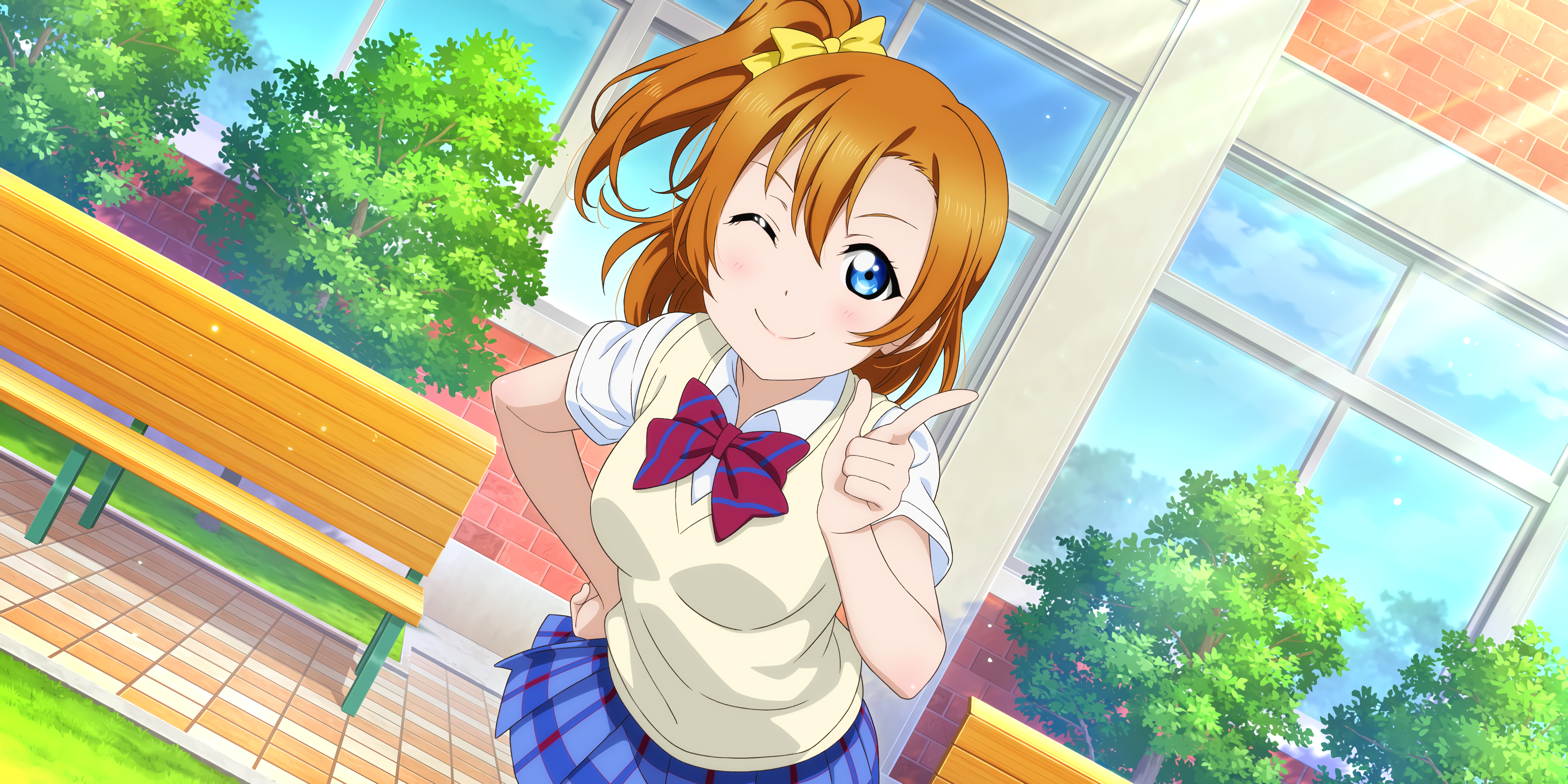 Kousaka Honoka from Love Live! Series HD Wallpaper