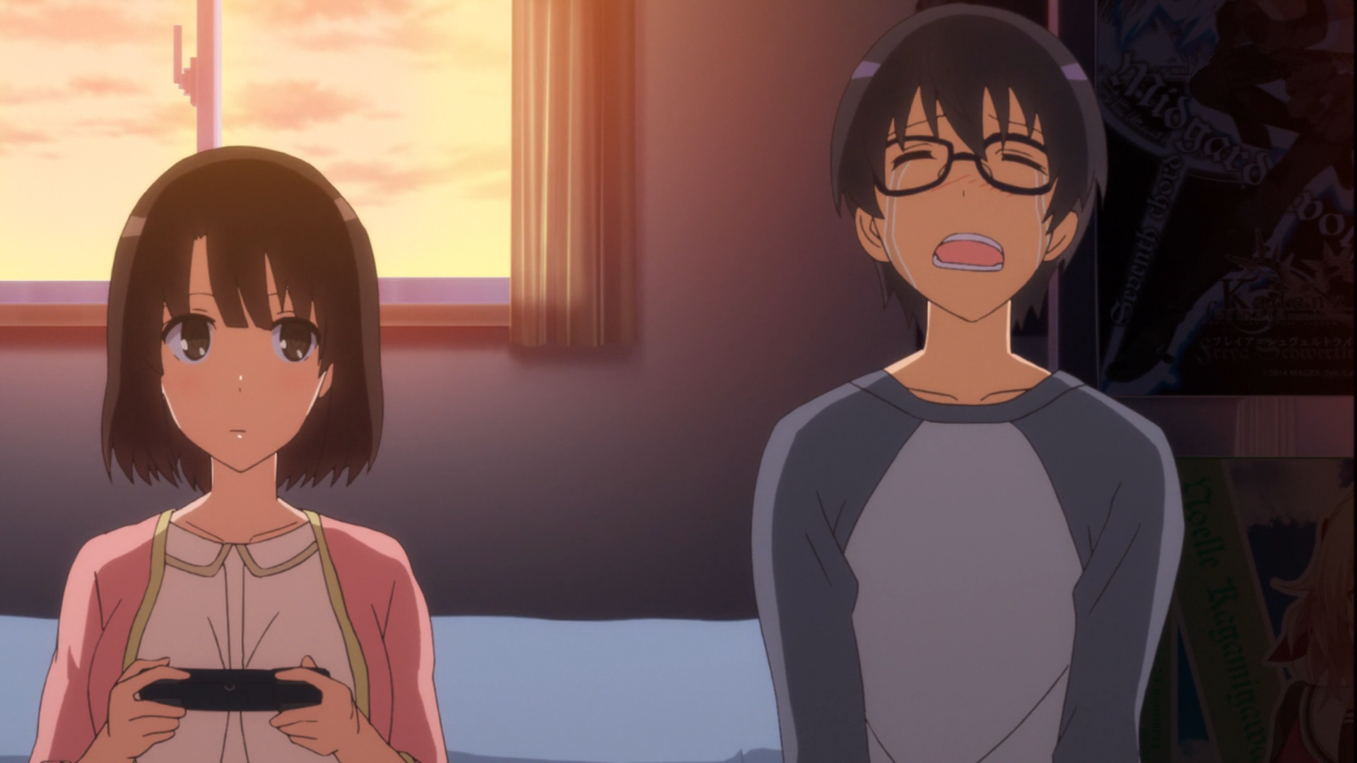 Megumi Kato and Tomoya Aki from Saekano HD Wallpaper