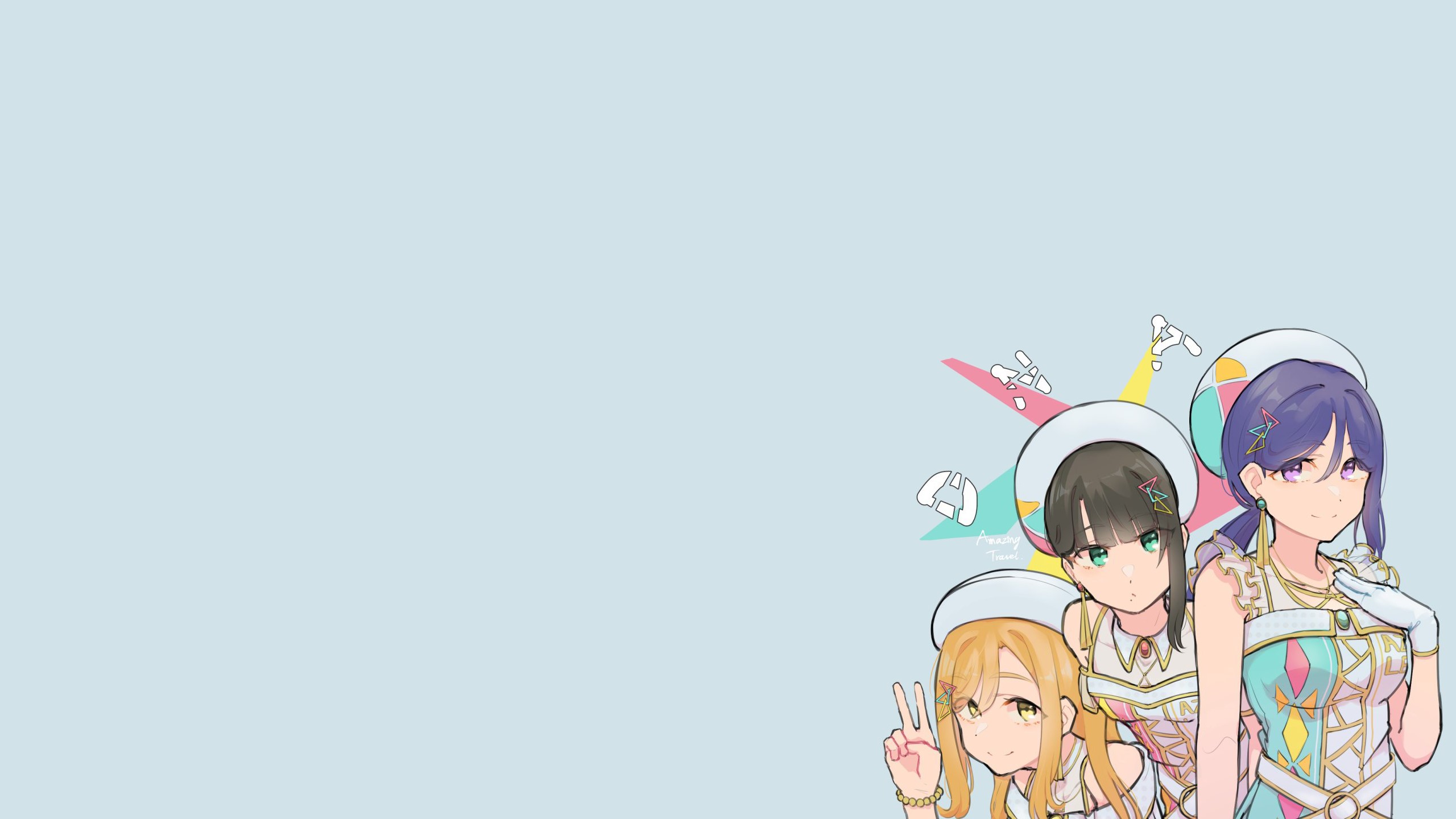 Kurosawa Dia, Kunikida Hanamaru, Matsuura Kanan from Love Live! Sunshine HD Wallpaper