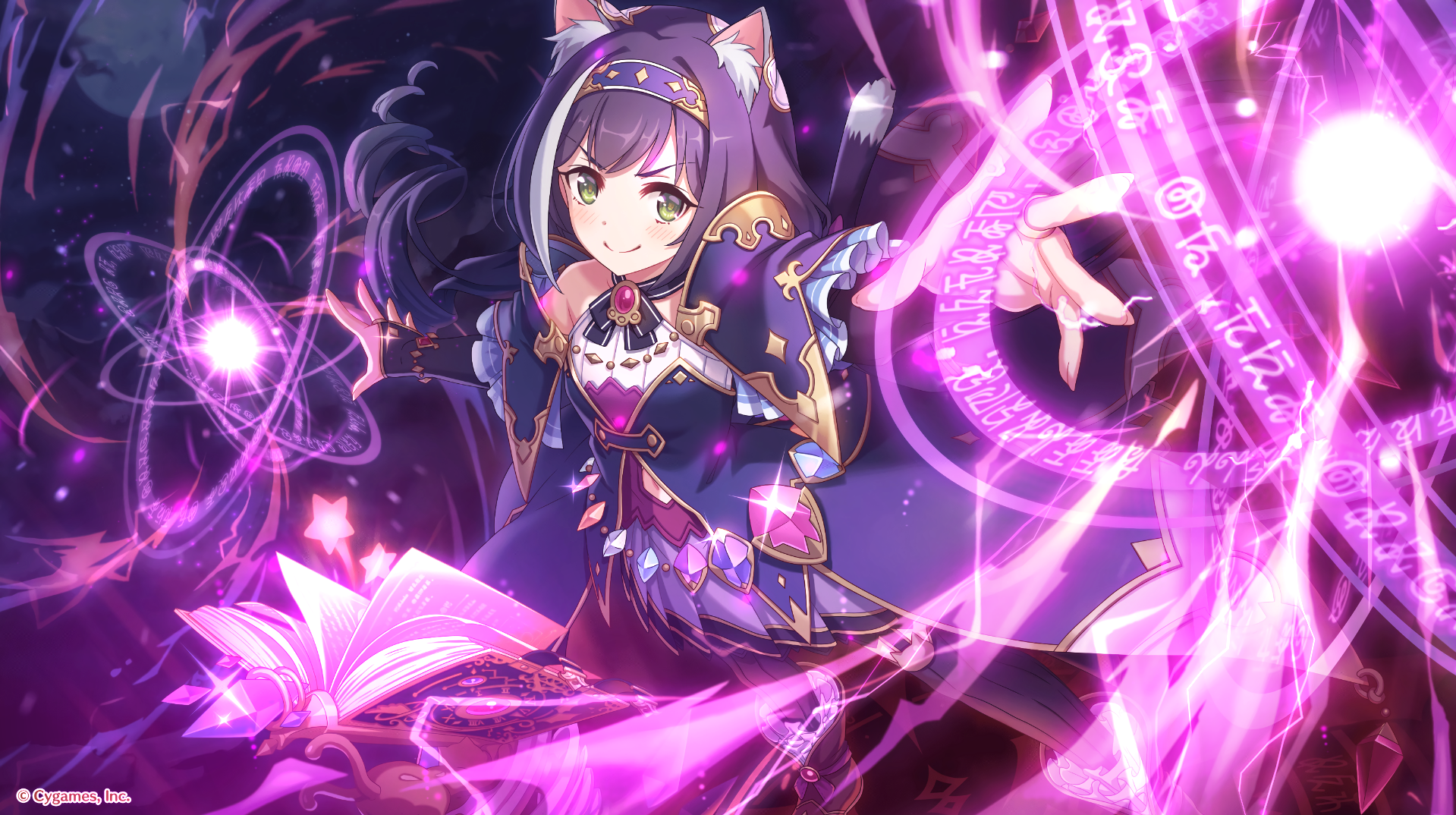 Kyaru from Princess Connect Re:Dive casting magic HD Wallpaper