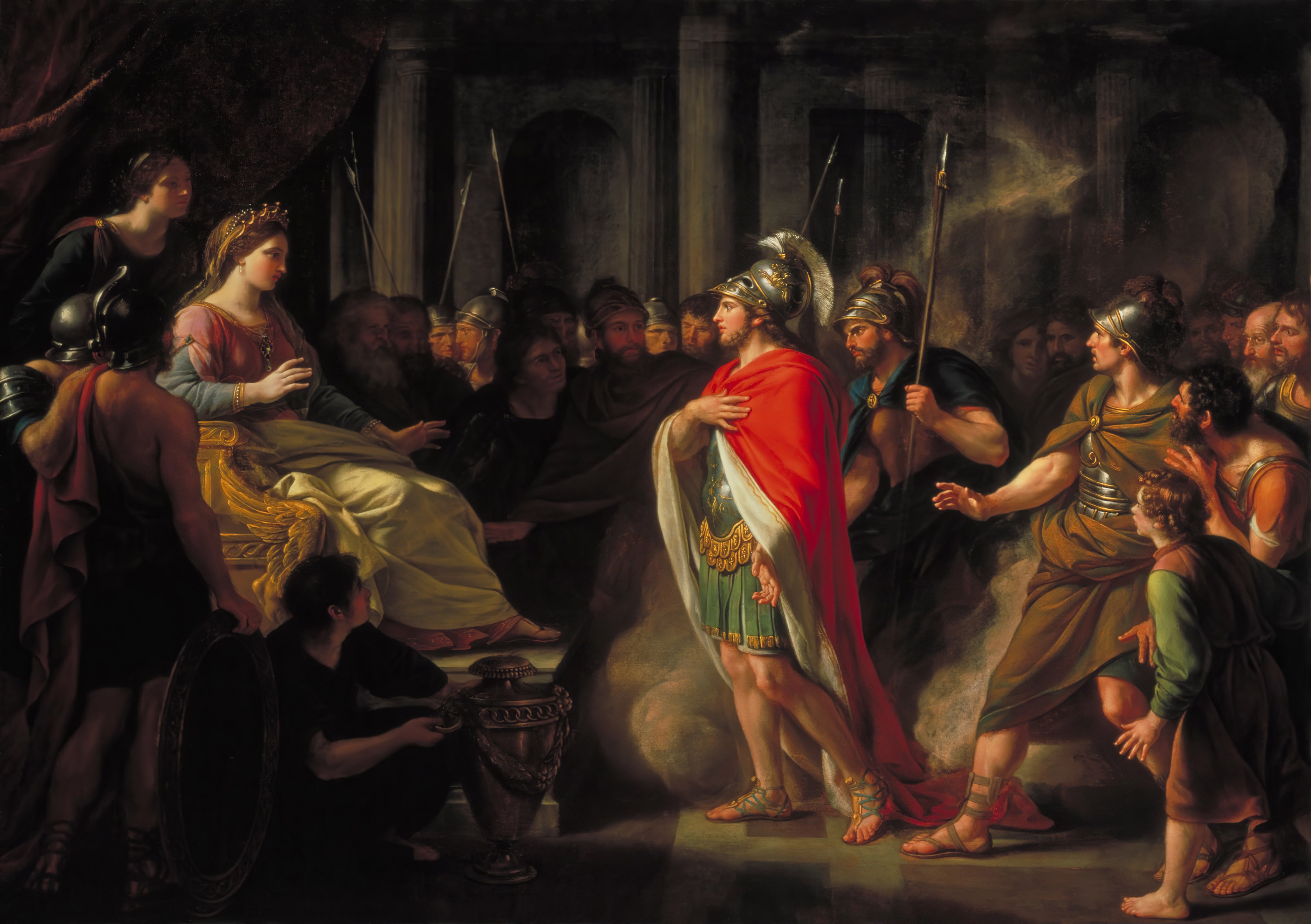 The Meeting of Dido and Aeneas by Nathaniel Dance-Holland HD Wallpaper