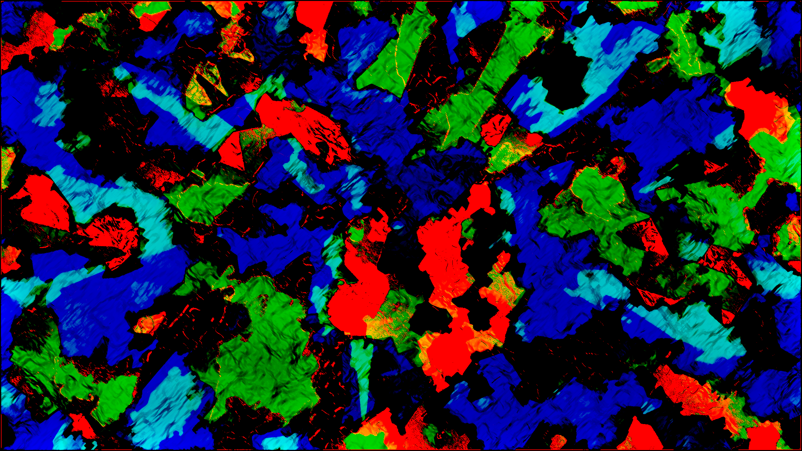 Abstract psychedelic pattern with bright colors HD Wallpaper