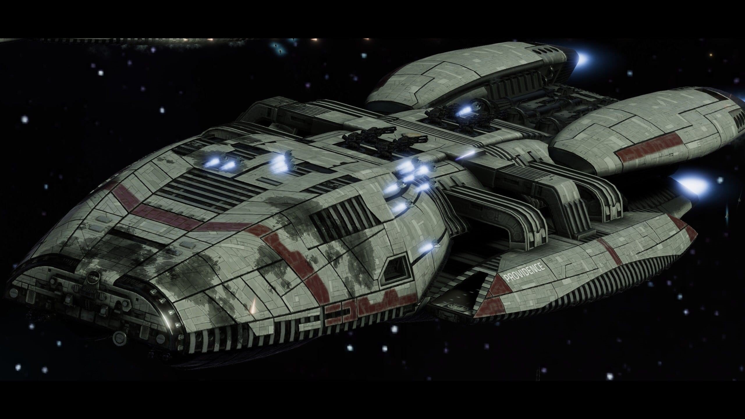 Battlestar Providence from Battlestar Galactica HD Wallpaper