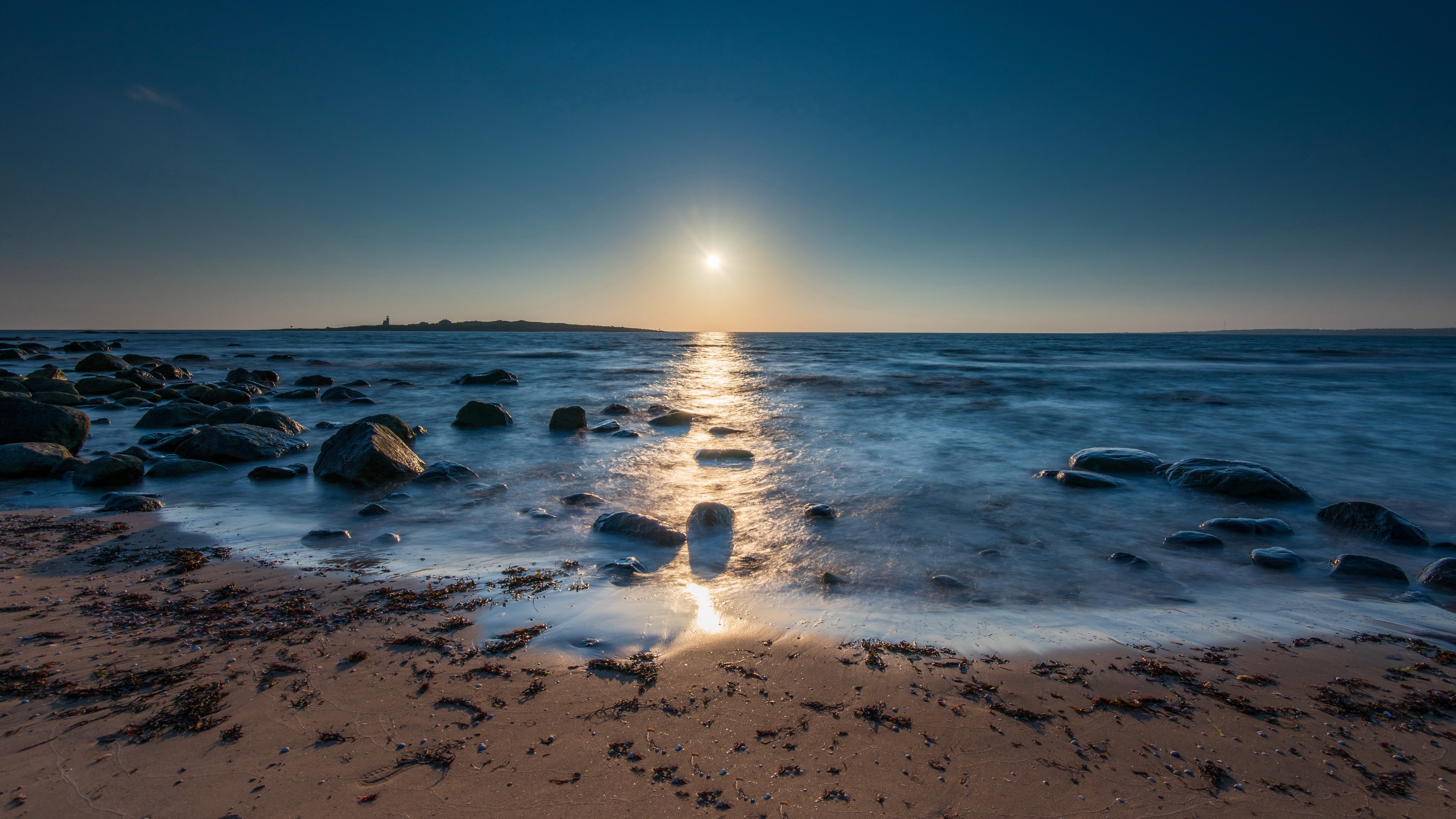 4K Sea Sun Outdoors Sky Beach HD Wallpaper