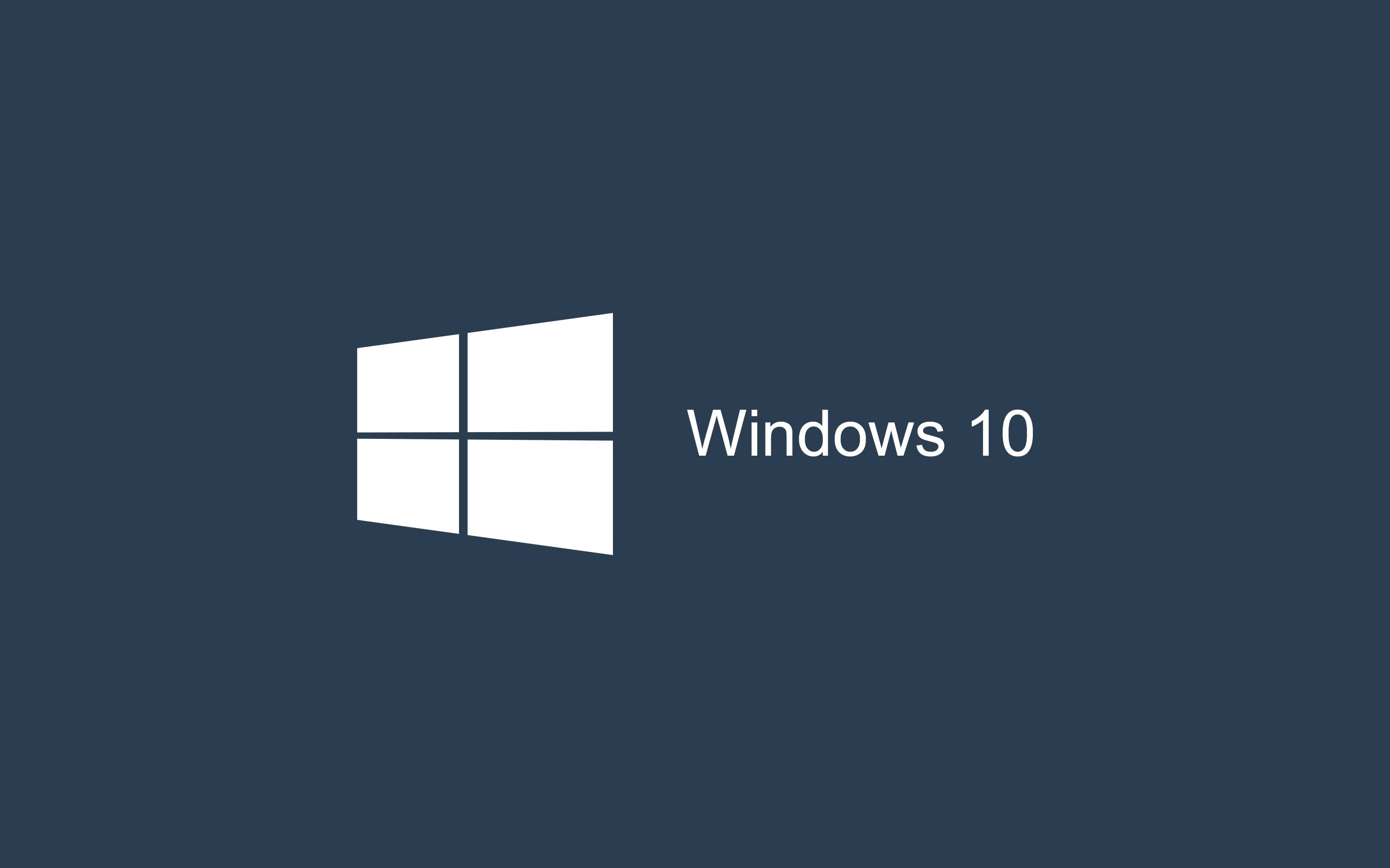 Windows 10 logo on a dark blue background HD Wallpaper
