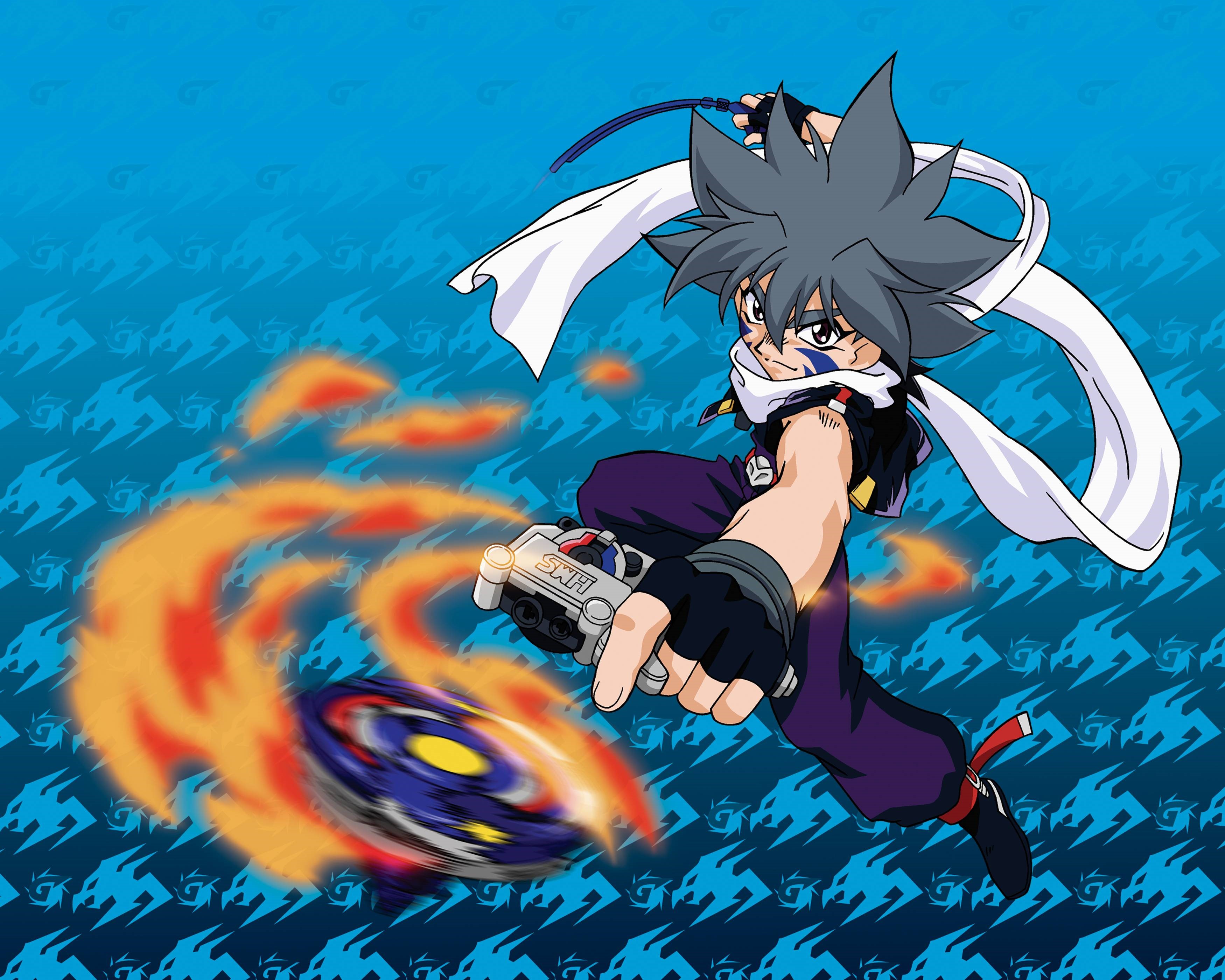 Kai from Beyblade G Revolution launching a Beyblade HD Wallpaper