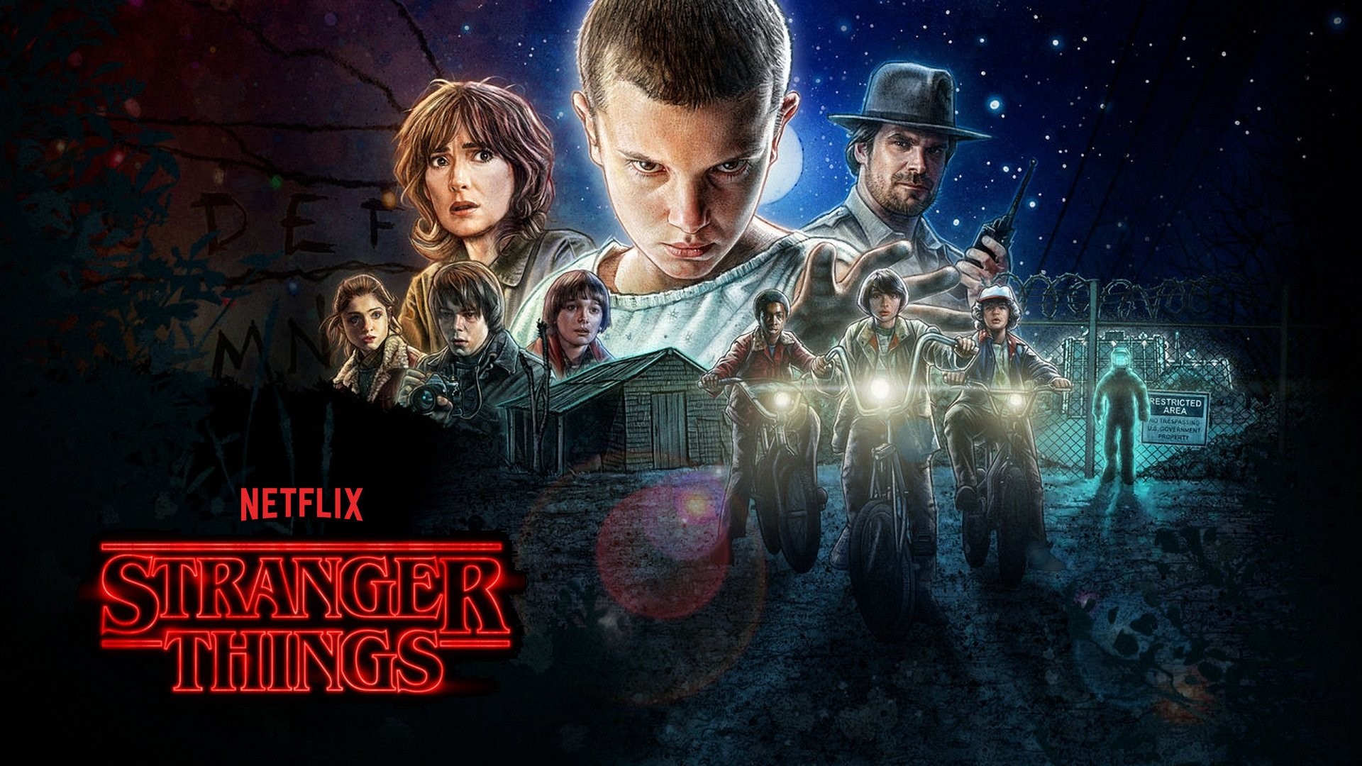 Stranger Things TV Series Poster HD Wallpaper