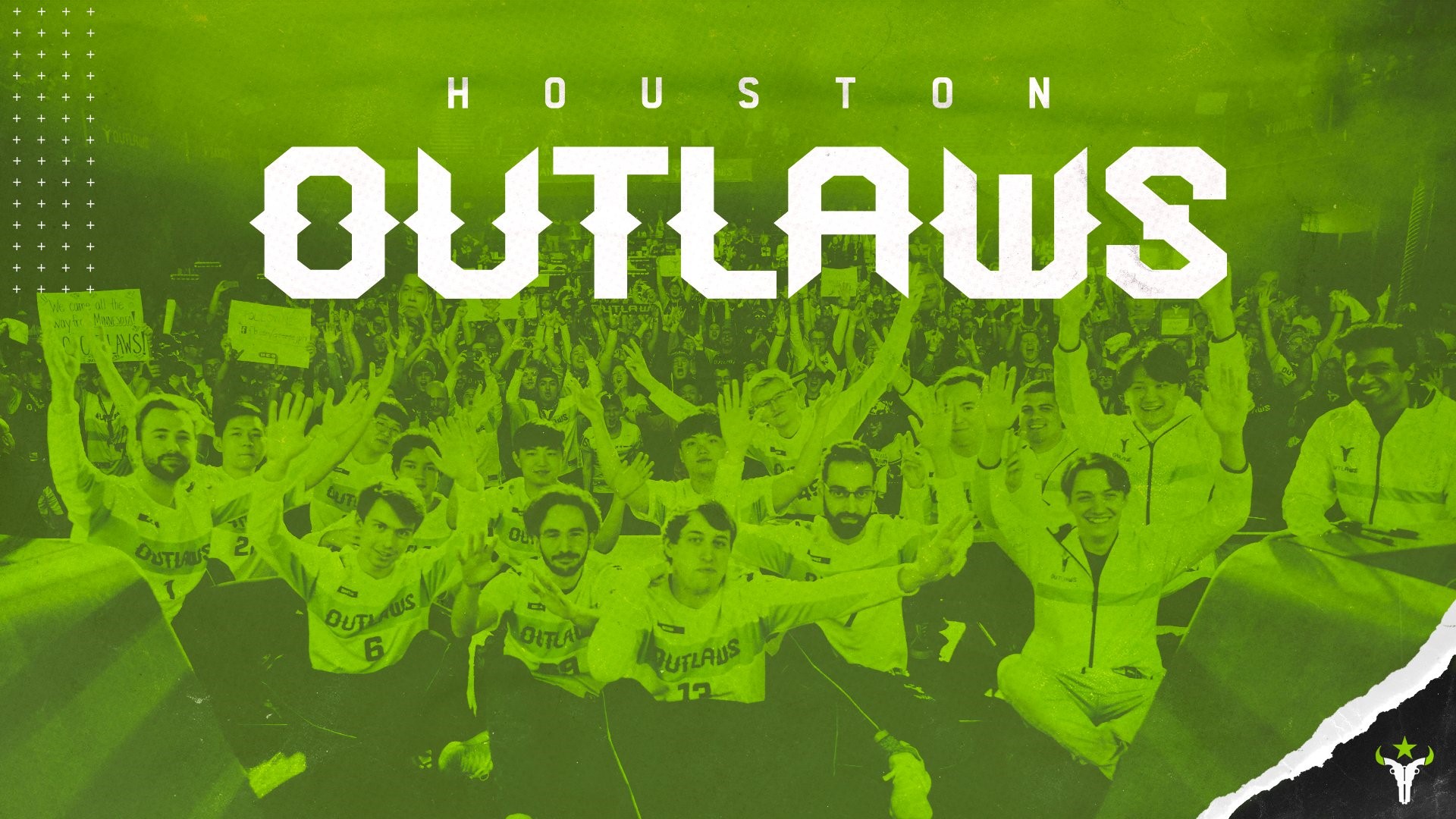 Houston Outlaws Overwatch League team with fans HD Wallpaper