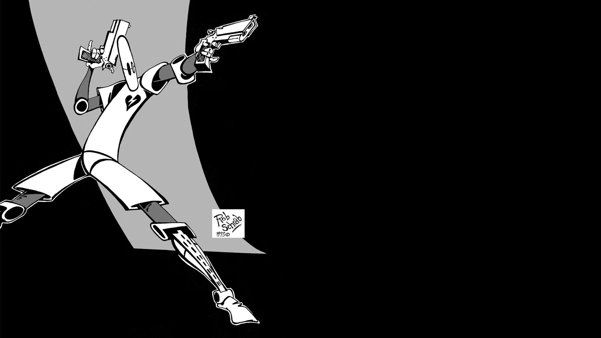 Scud the Disposable Assassin with guns HD Wallpaper