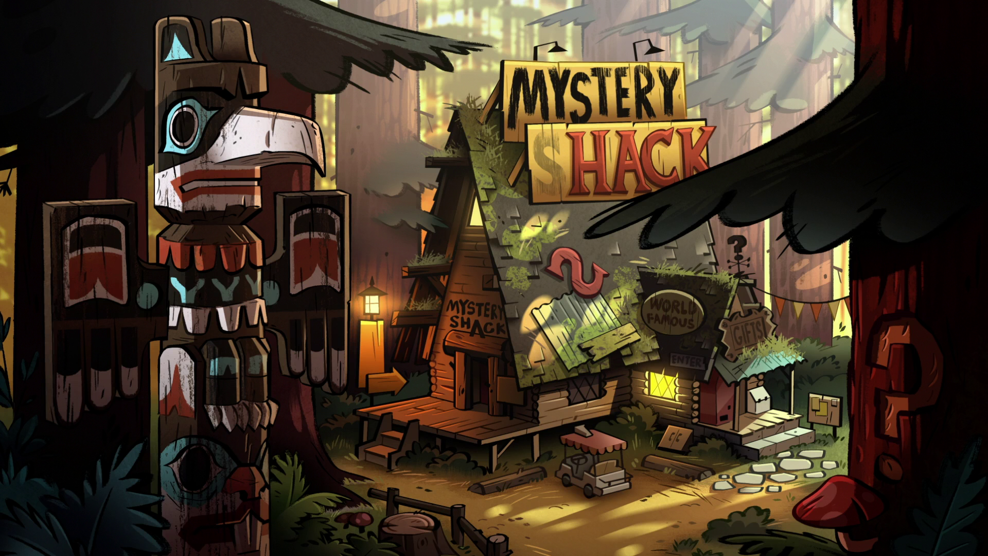 Mystery Shack from Gravity Falls HD Wallpaper