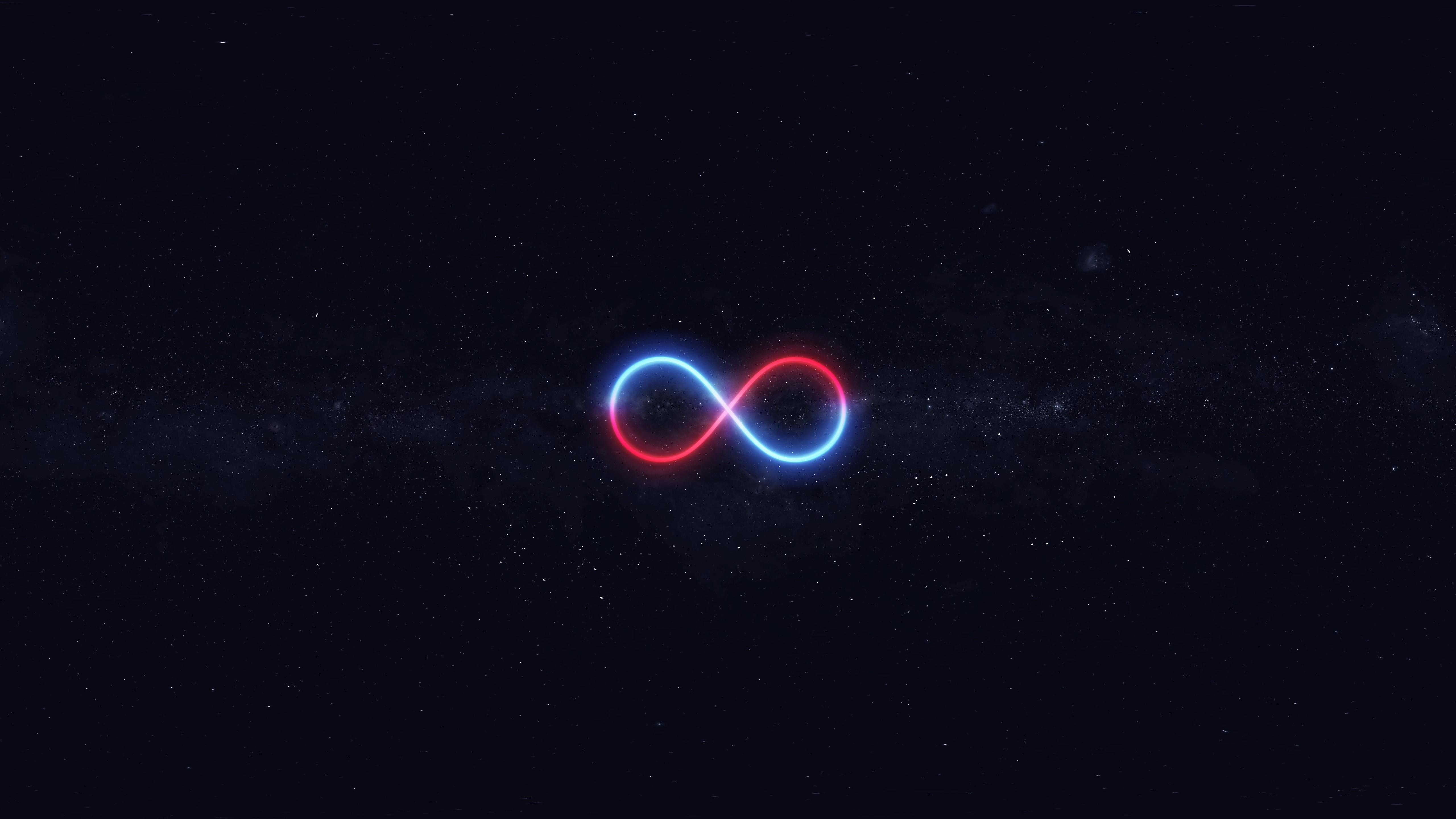 Infinity symbol with stars HD Wallpaper