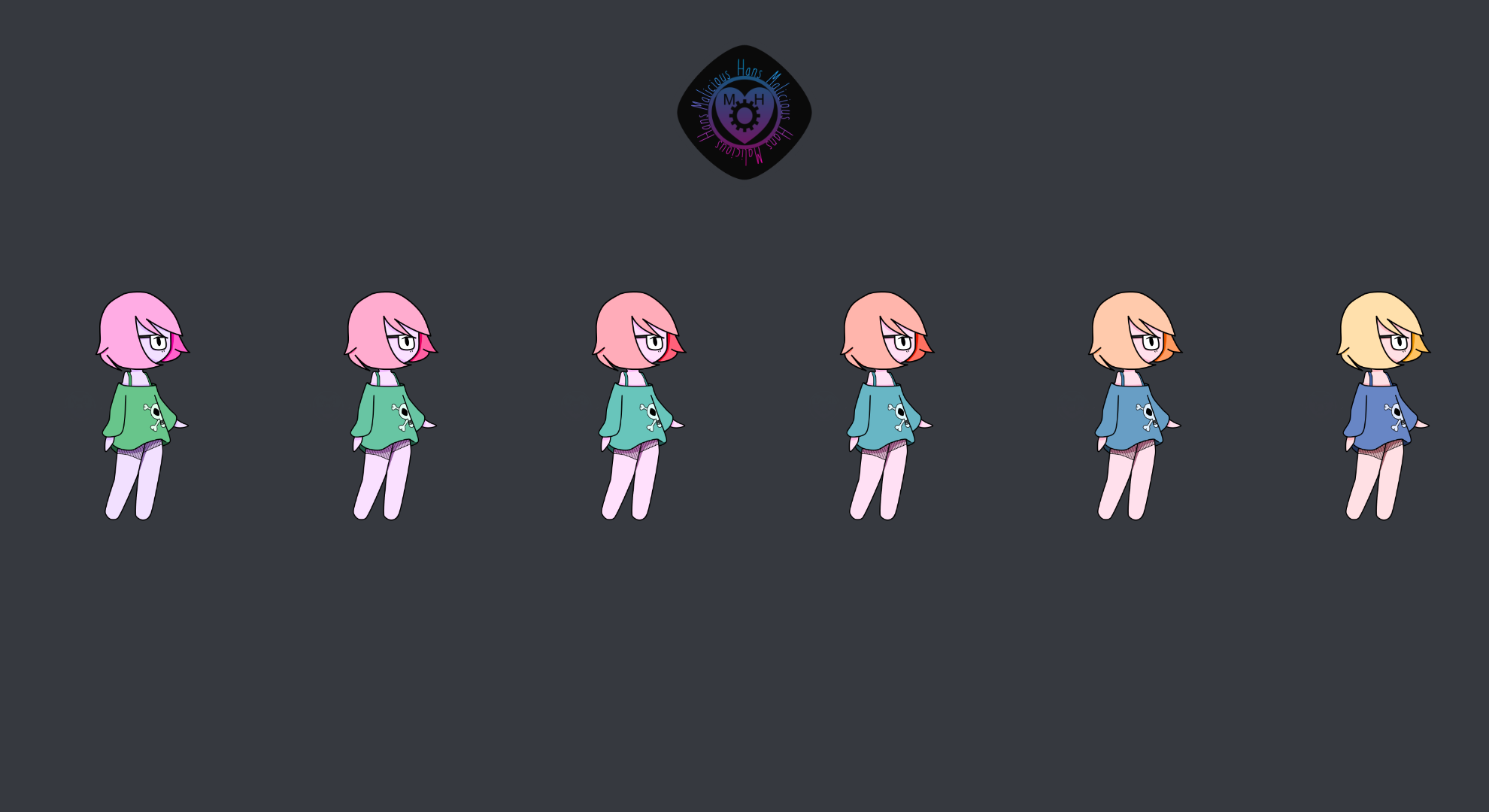Malicious Hans characters with different hair and outfit colors HD Wallpaper