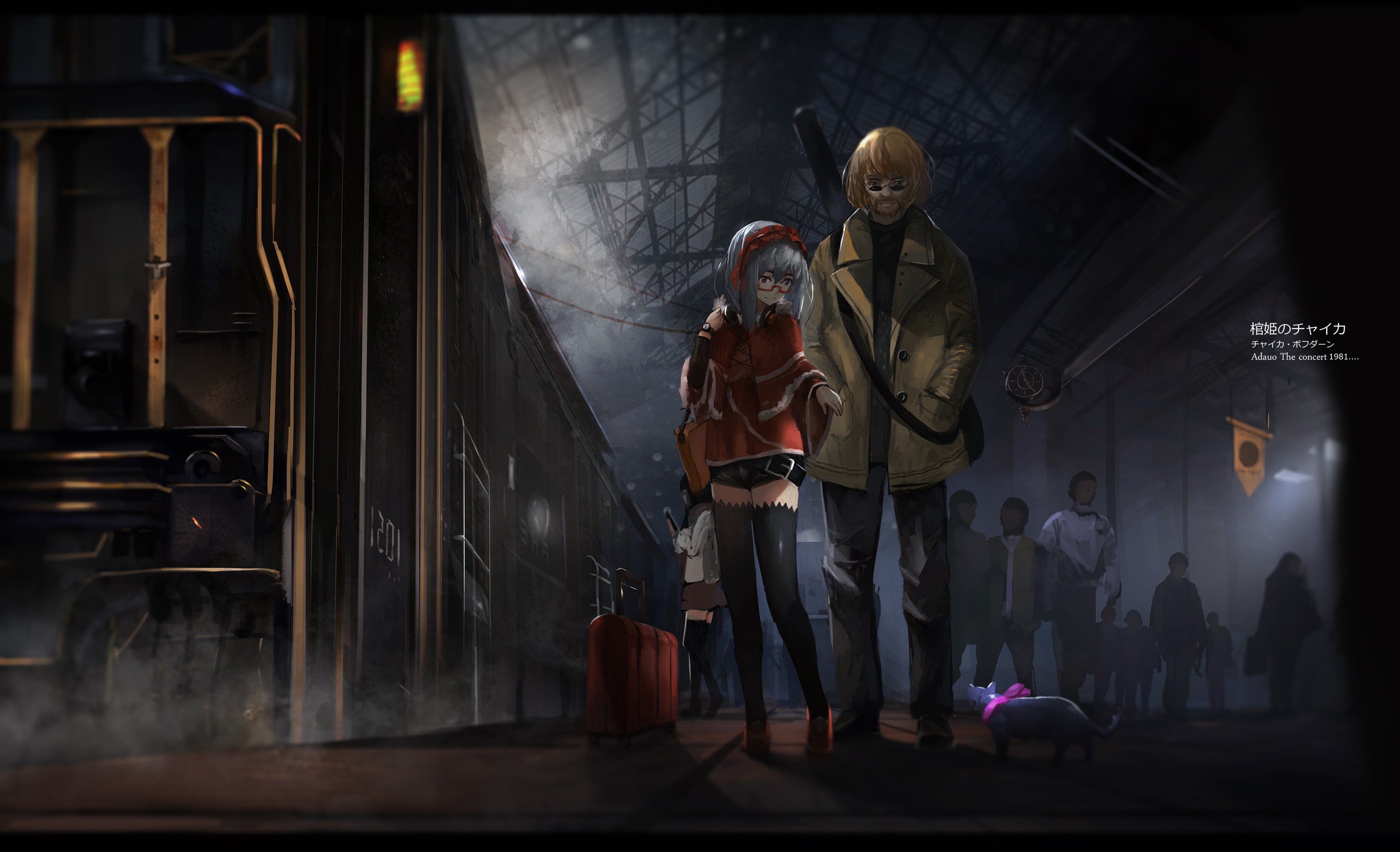 Chaika Bogdan from Hitsugi no Chaika at a train station HD Wallpaper