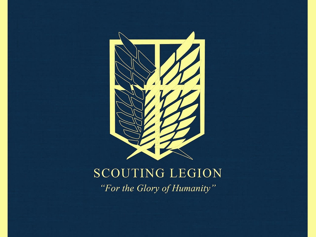 Scouting Legion logo from Attack on Titan HD Wallpaper