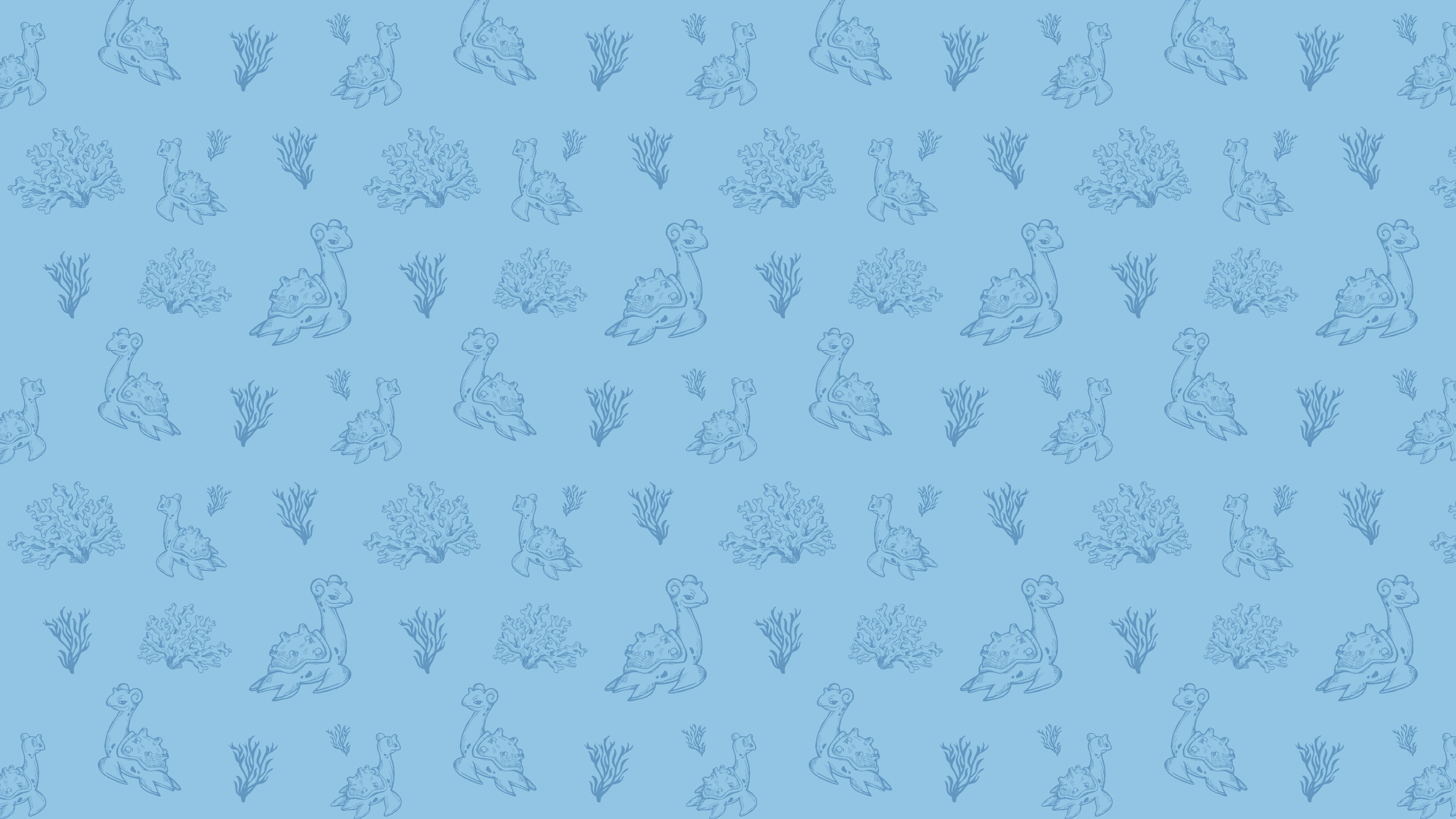 4K Lapras pattern, Pokémon HD Wallpaper